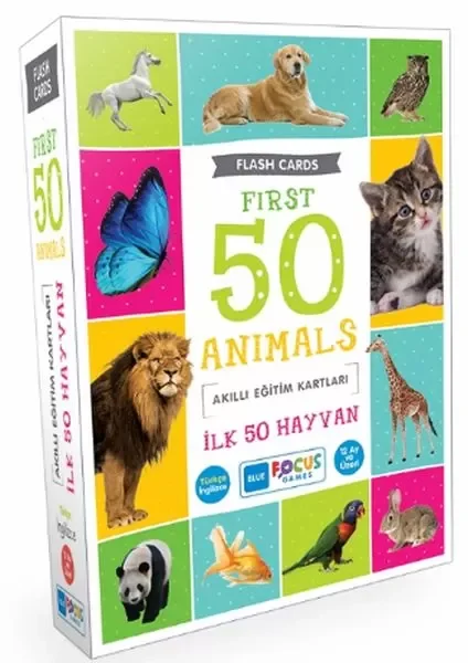 İlk 50 Hayvan - Akıllı Eğitim Kartları