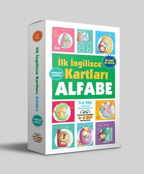 İlk İngilizce Kartları - Alfabe (3-6 Yaş) Fiyatı, Yorumları ve Özellikleri