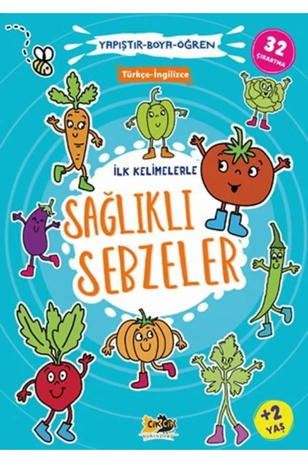 İlk Kelimelerle Sağlıklı Sebzeler Yapıştırboyaöğren