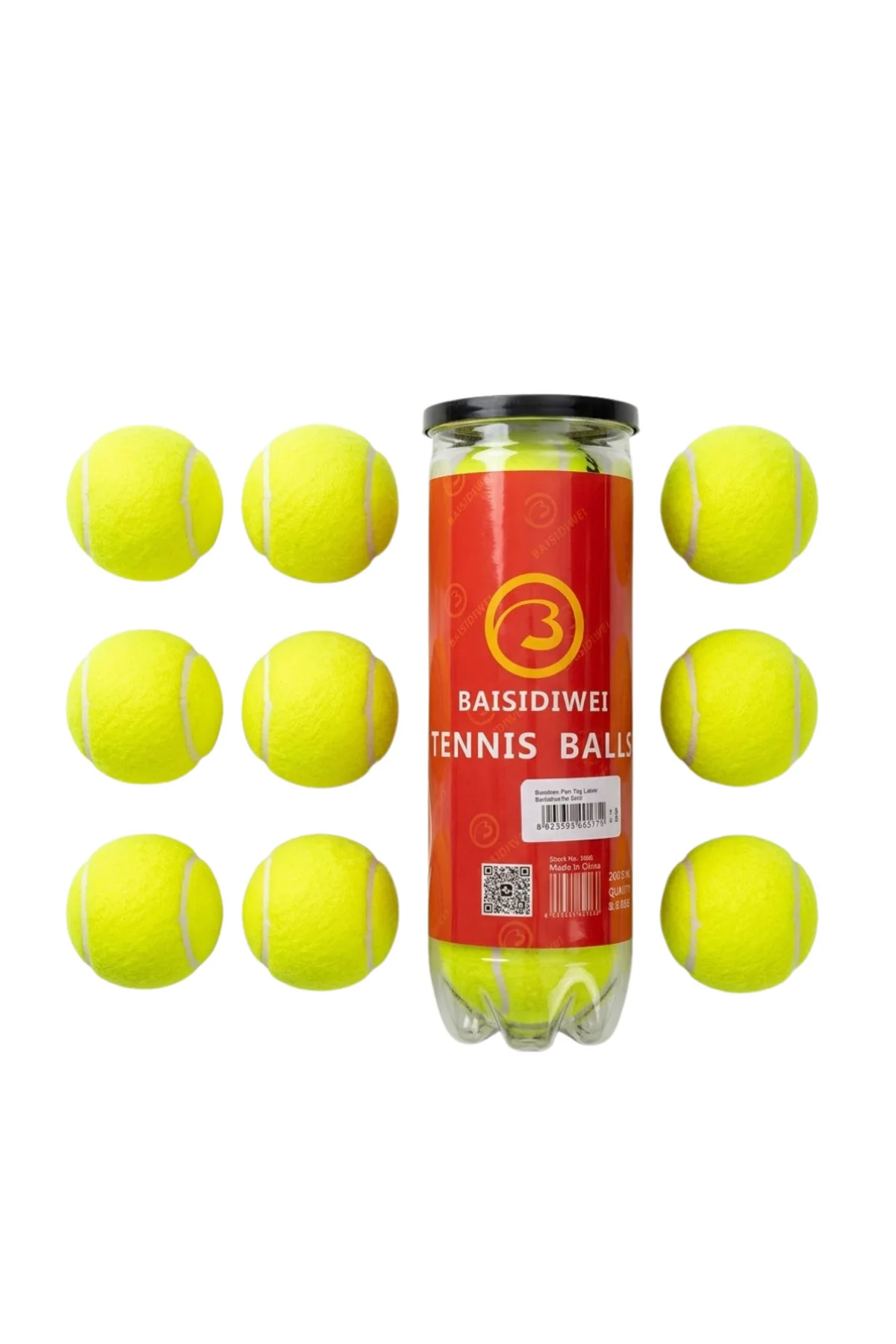 ILKESHOP Tenis Topu 9’lu Set Antrenman ve Maç İçin (141254) Dayanıklı Toplar