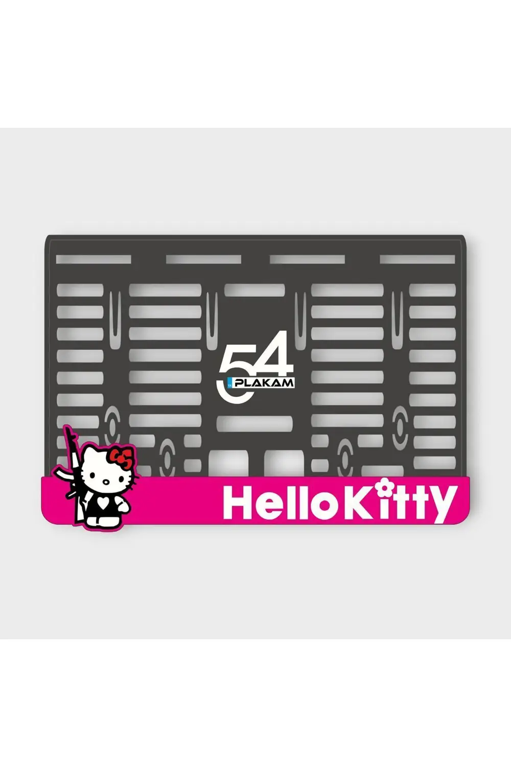 İLLEGAL HELLO KİTTY 3D KABARTMALI PLEKSİ MOTOR PLAKALIĞI