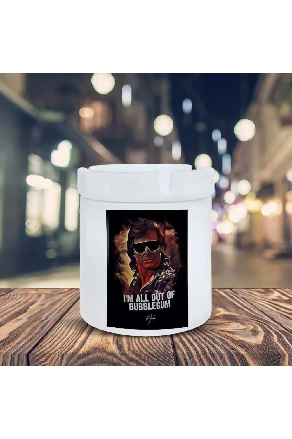 I'm All Out Of Bubblegum Baskılı Küllük Seramik Kül Tablası-6100