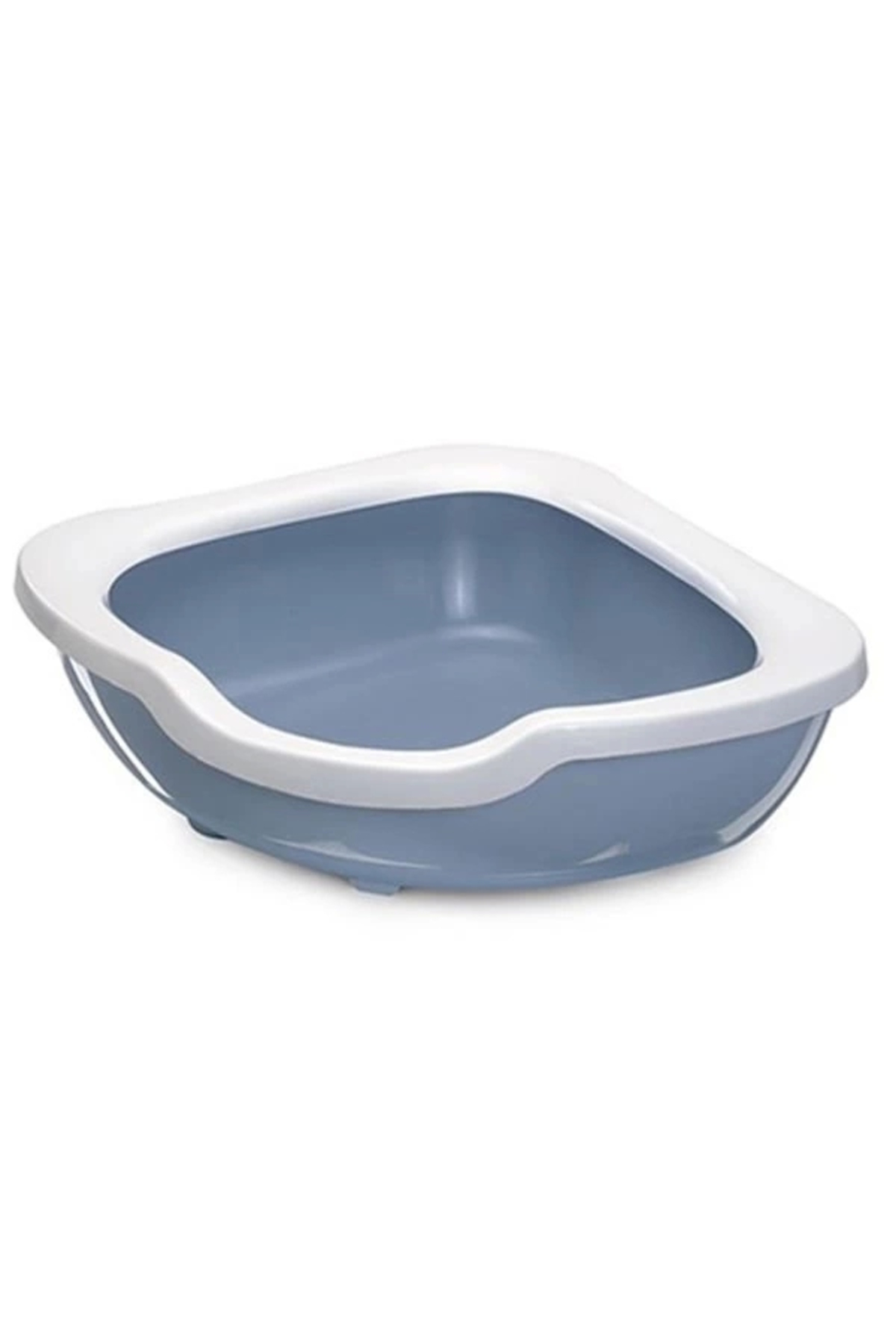 İmac  Fred Köşe Açık Kedi Tuvaleti Mavi 50X65x15.5 Cm