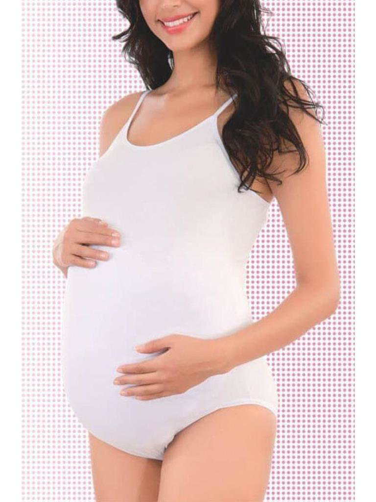 İmer Hamile Çıt Çıt Body 9253 White İmer Hamile Çıt Çıt Body 9253 White