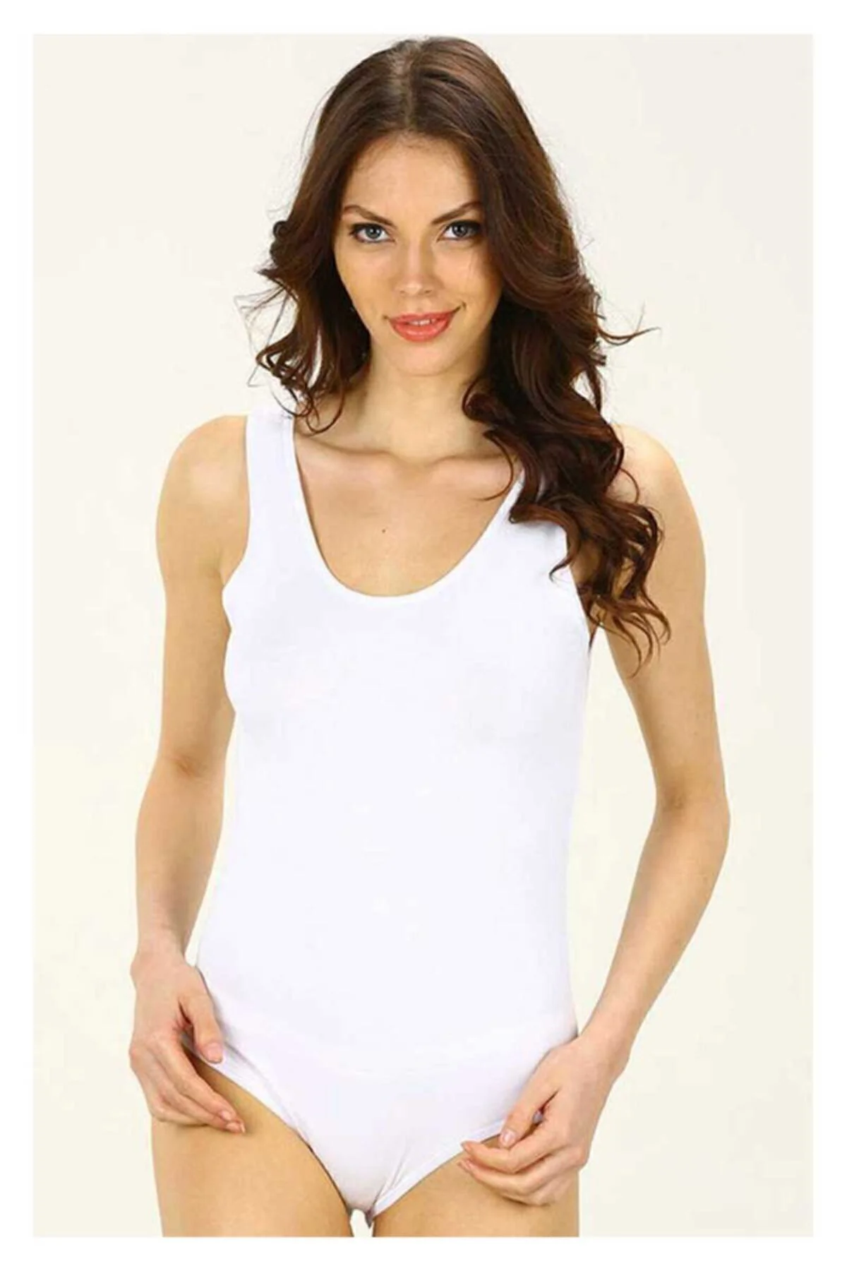 Imer Kadın Çıtçıtlı Body Kalın Askılı Modal Imer9252