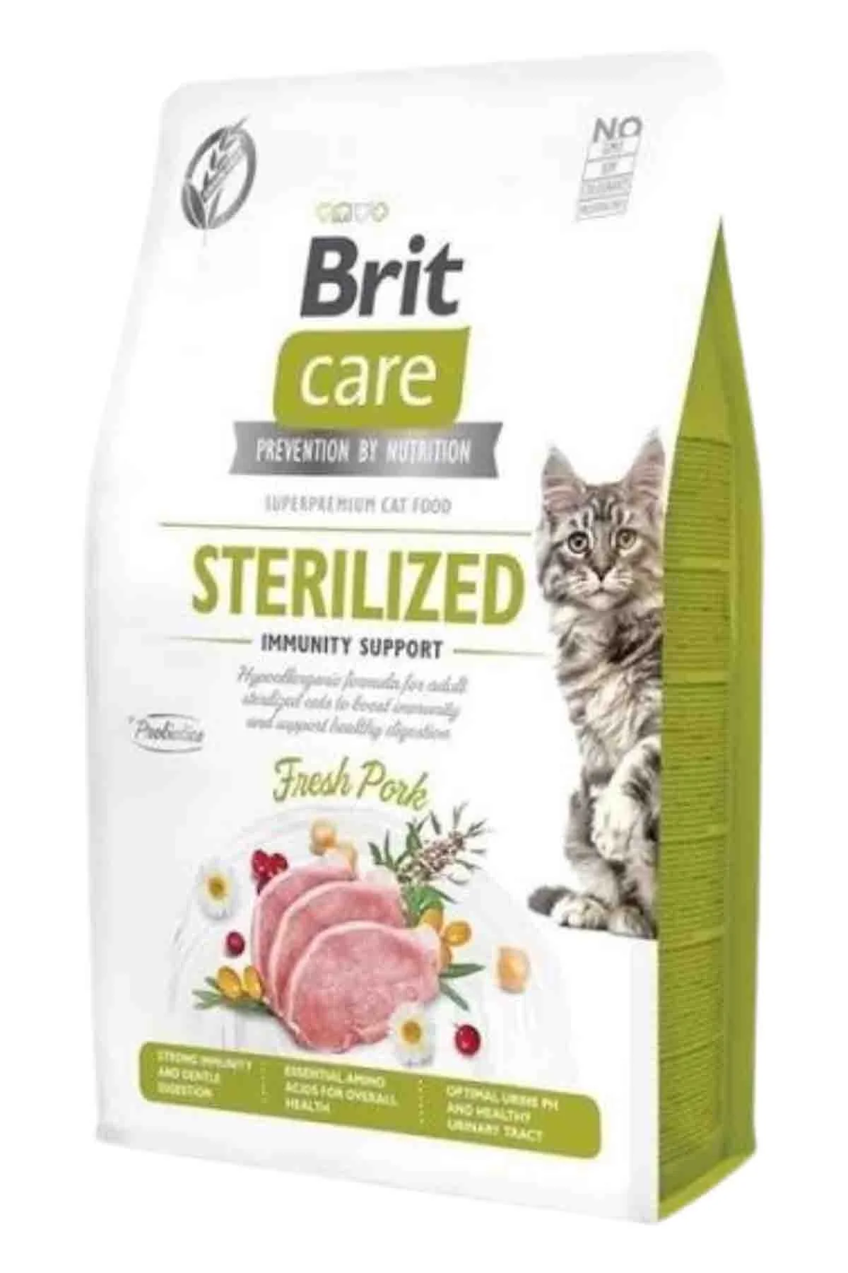 Immunity Support Domuz Etli Tahılsız Kısırlaştırılmış Kedi Maması 2kg Immunity Support Domuz Etli Tahılsız Kısırlaştırılmış Kedi Maması 2kg
