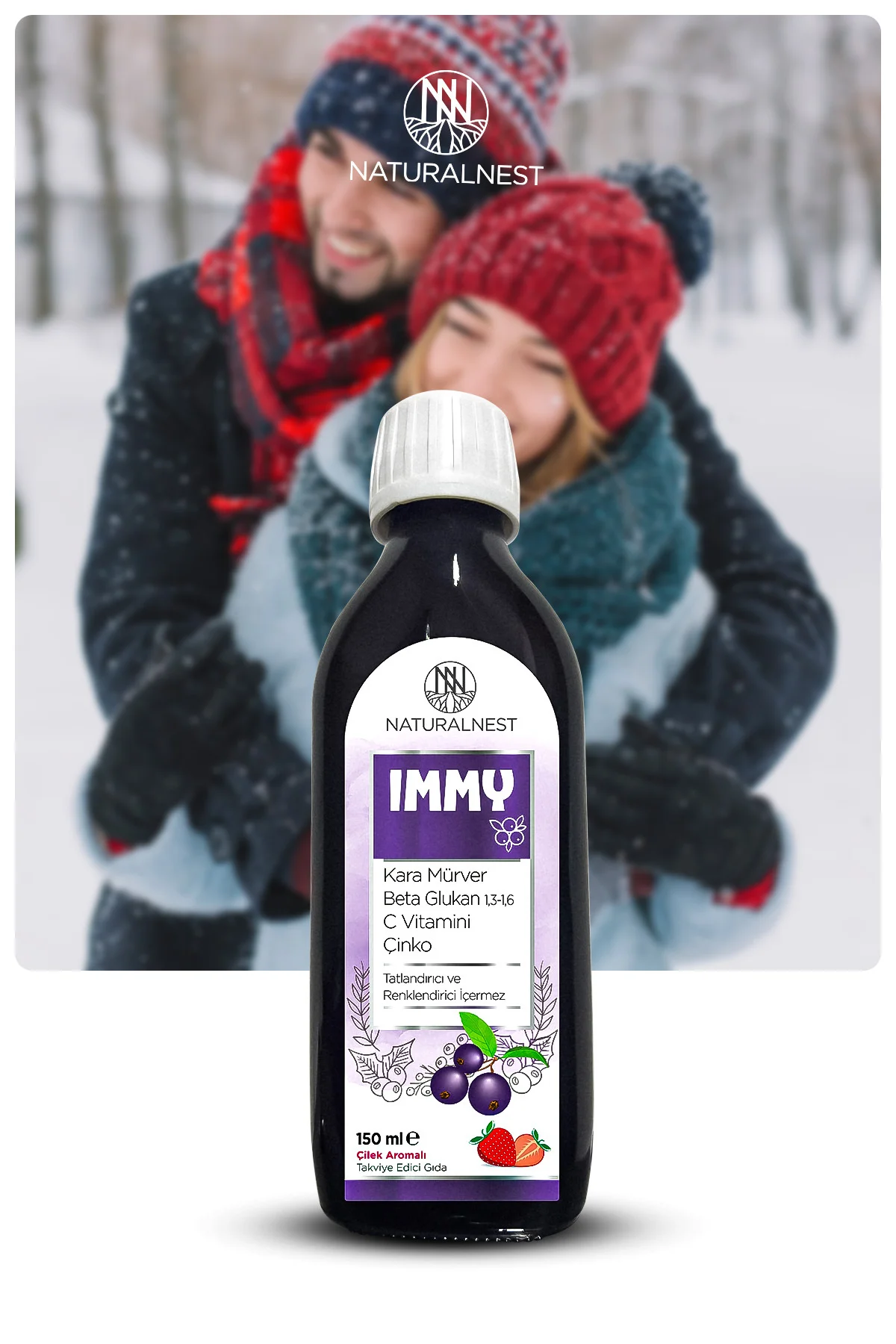 Immy Şurup 150 ml - Beta Glukan, Kara Mürver, C Vitamini, Çinko