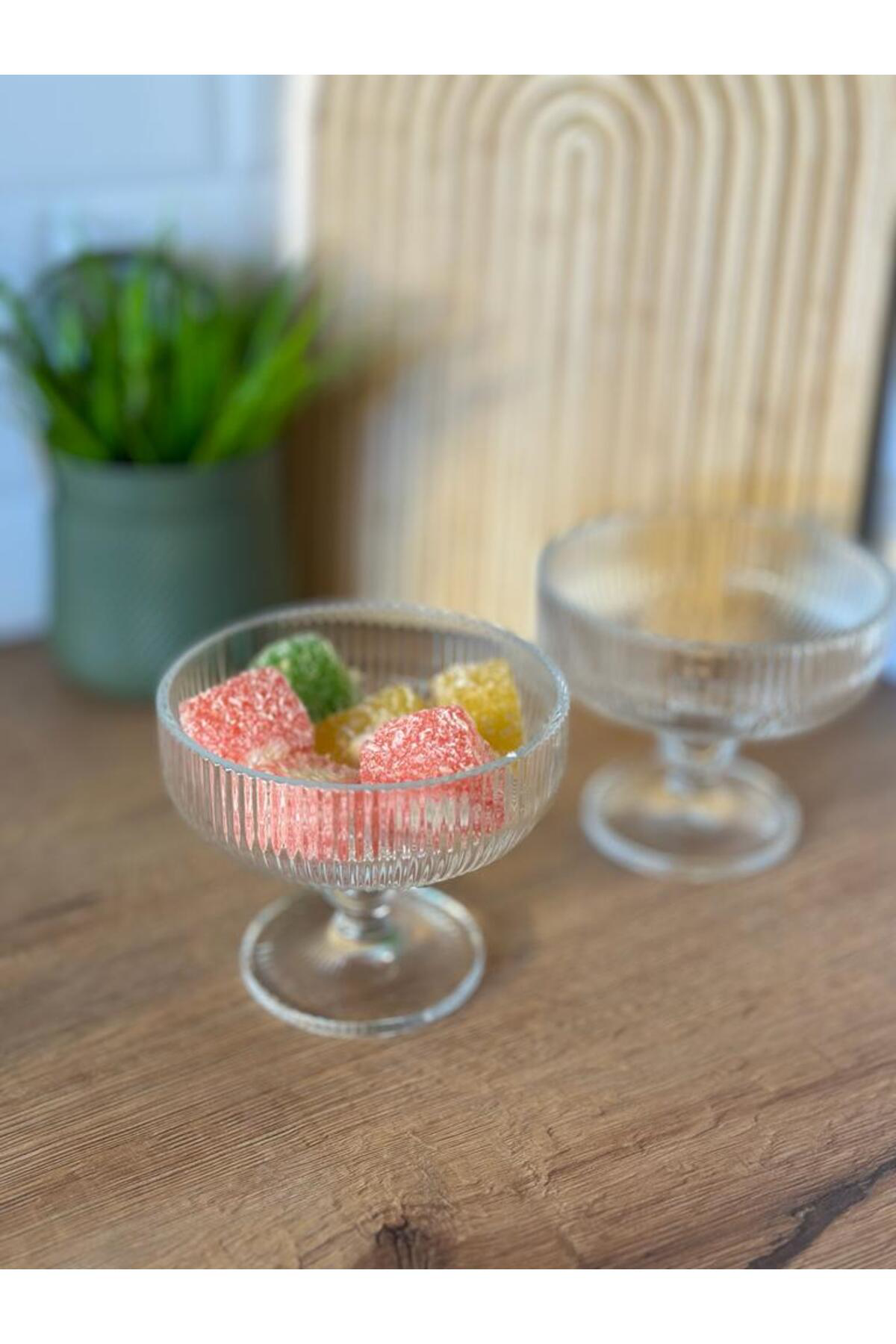 Evanev İmola Şeffaf 2 Li Bardak Ve Şekerlik 310 Ml