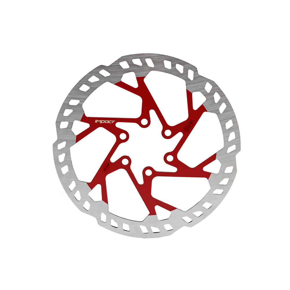 Impact Rotor - 160 mm, 6 Vida, Kartlı, 2.3mm Kalın siyah,kırmızı,