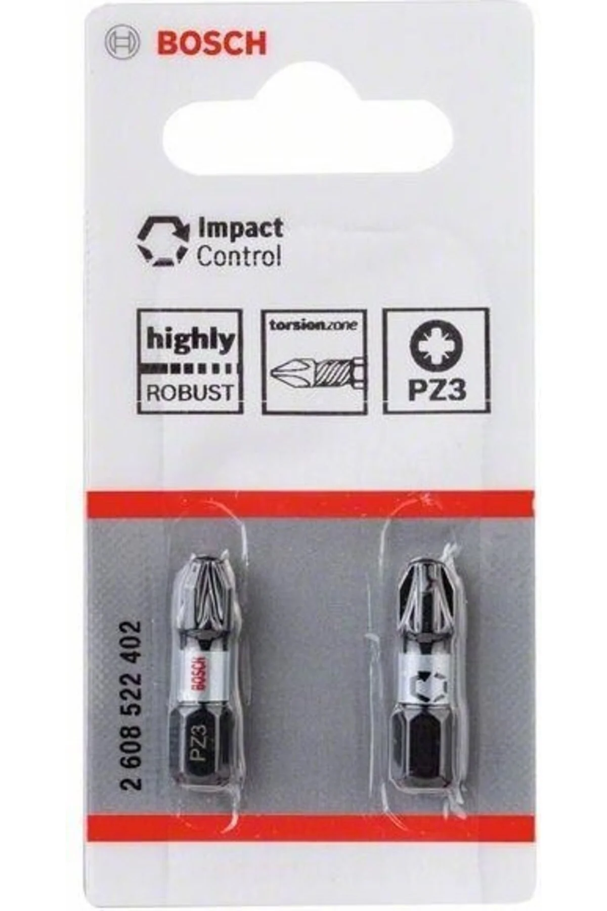 Impact Yıldız Bits Ucu PZ3X25 mm 2'li 2608522402