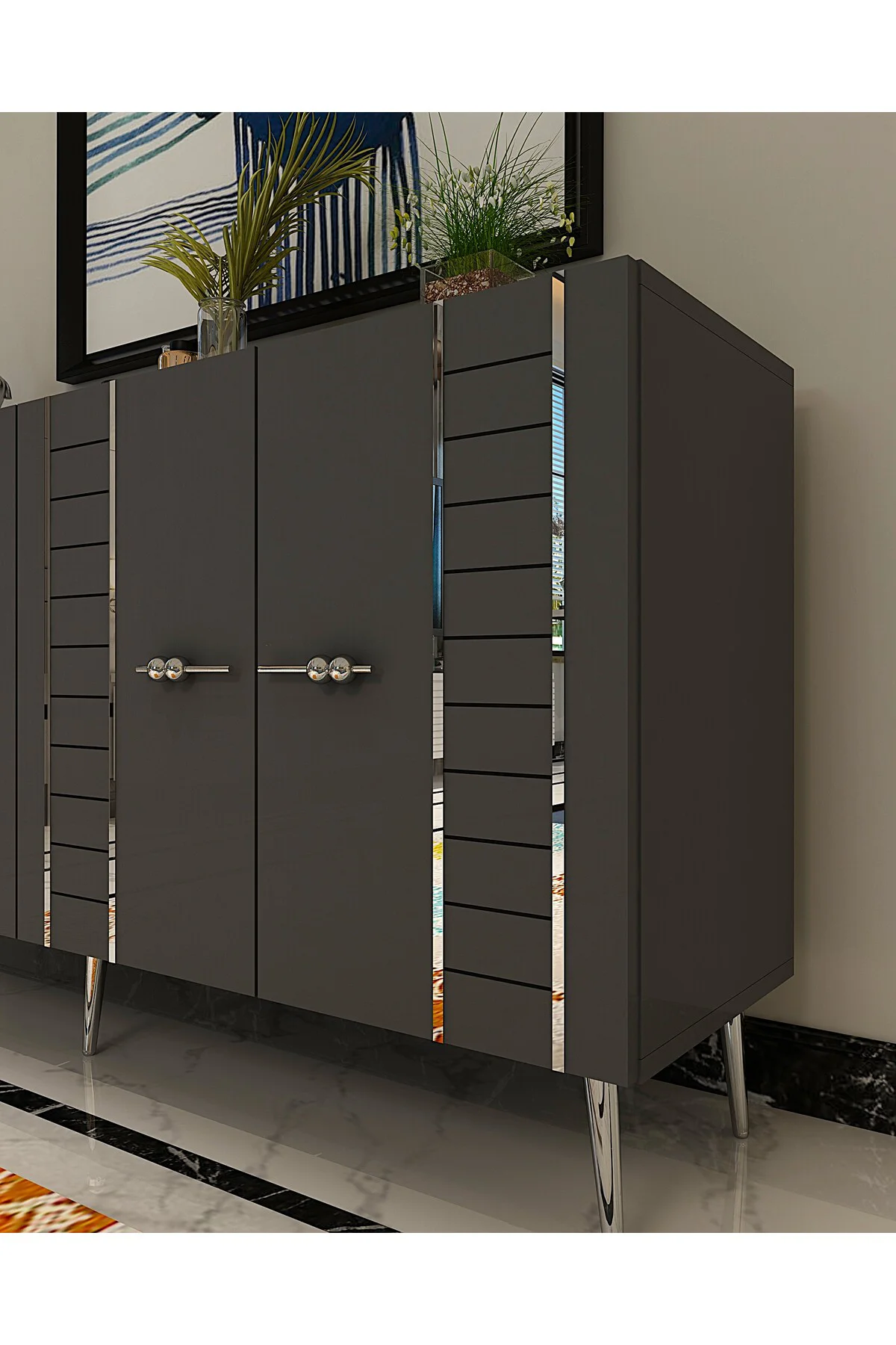 İMRECT (KB150) KONSOL ANTRASİT-GÜMÜŞ