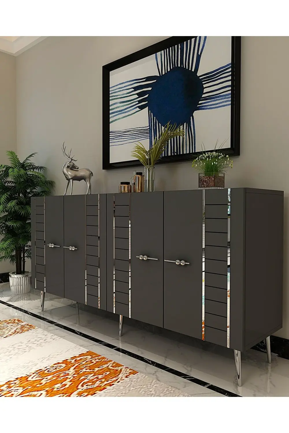 İMRECT (KB150) KONSOL ANTRASİT-GÜMÜŞ