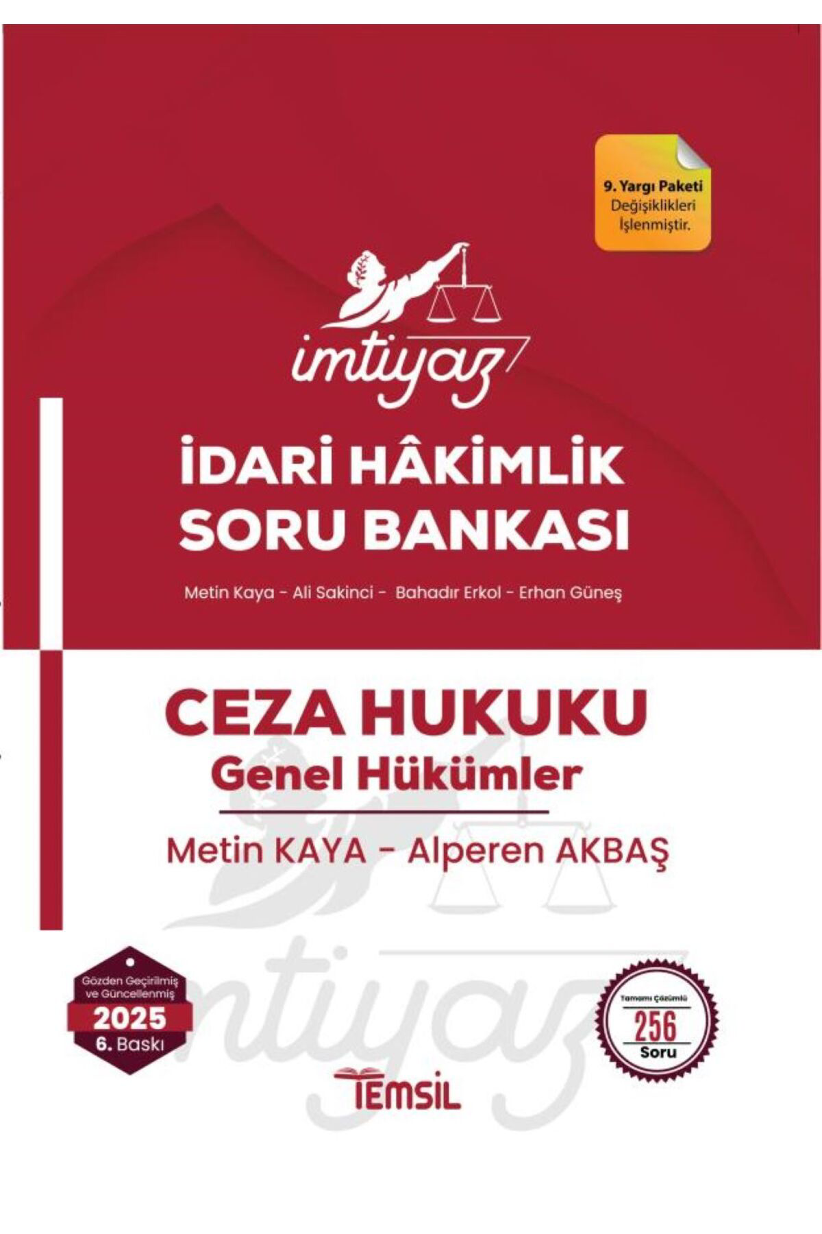 Temsil Kitap İmtiyaz Hâkimlik İdari Hakimlik Soru Bankasi Ceza Hukuku Genel Hü