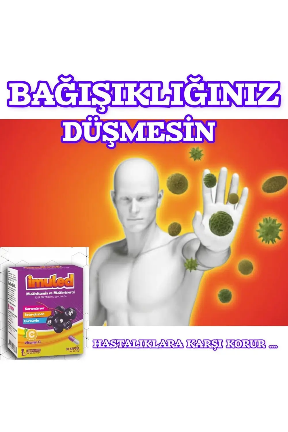 Imüled Multivitamin 30 Kapsül Karamürver
