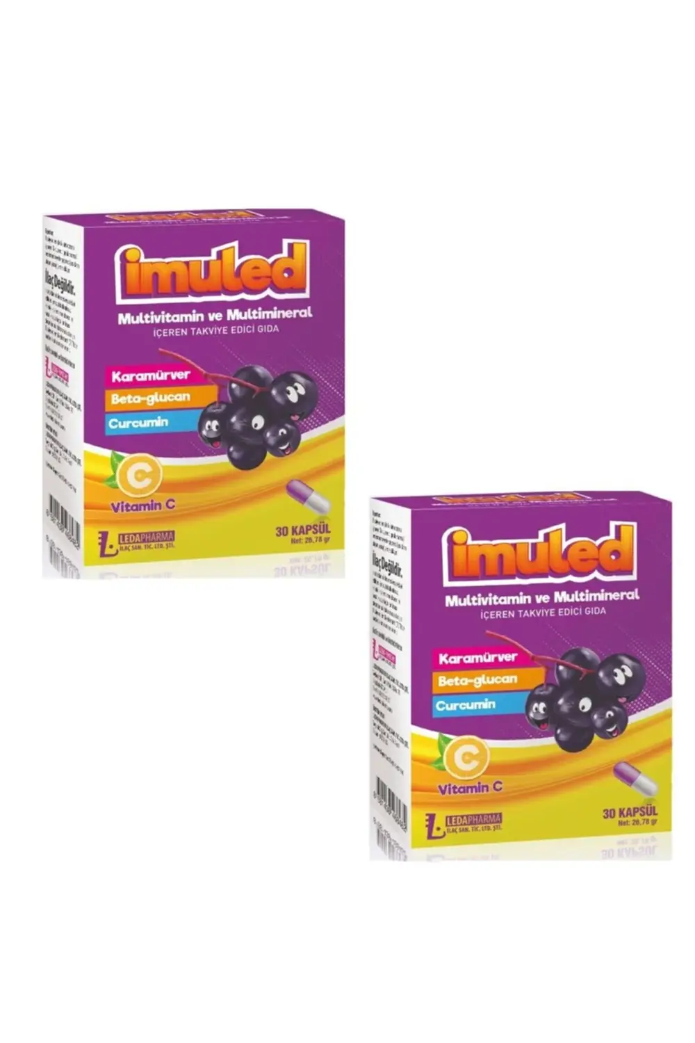 Imuled Multivitamin Ve Mineral 30 Kapsül x2 Adet