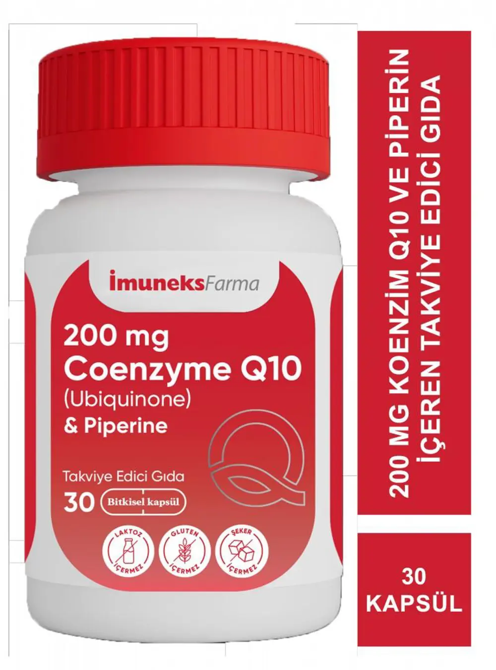İmuneks Farma Coenzyme Q10 200 mg 30 Kapsül 8680176001166 İmuneks Farma Coenzyme Q10 200 mg 30 Kapsül 8680176001166