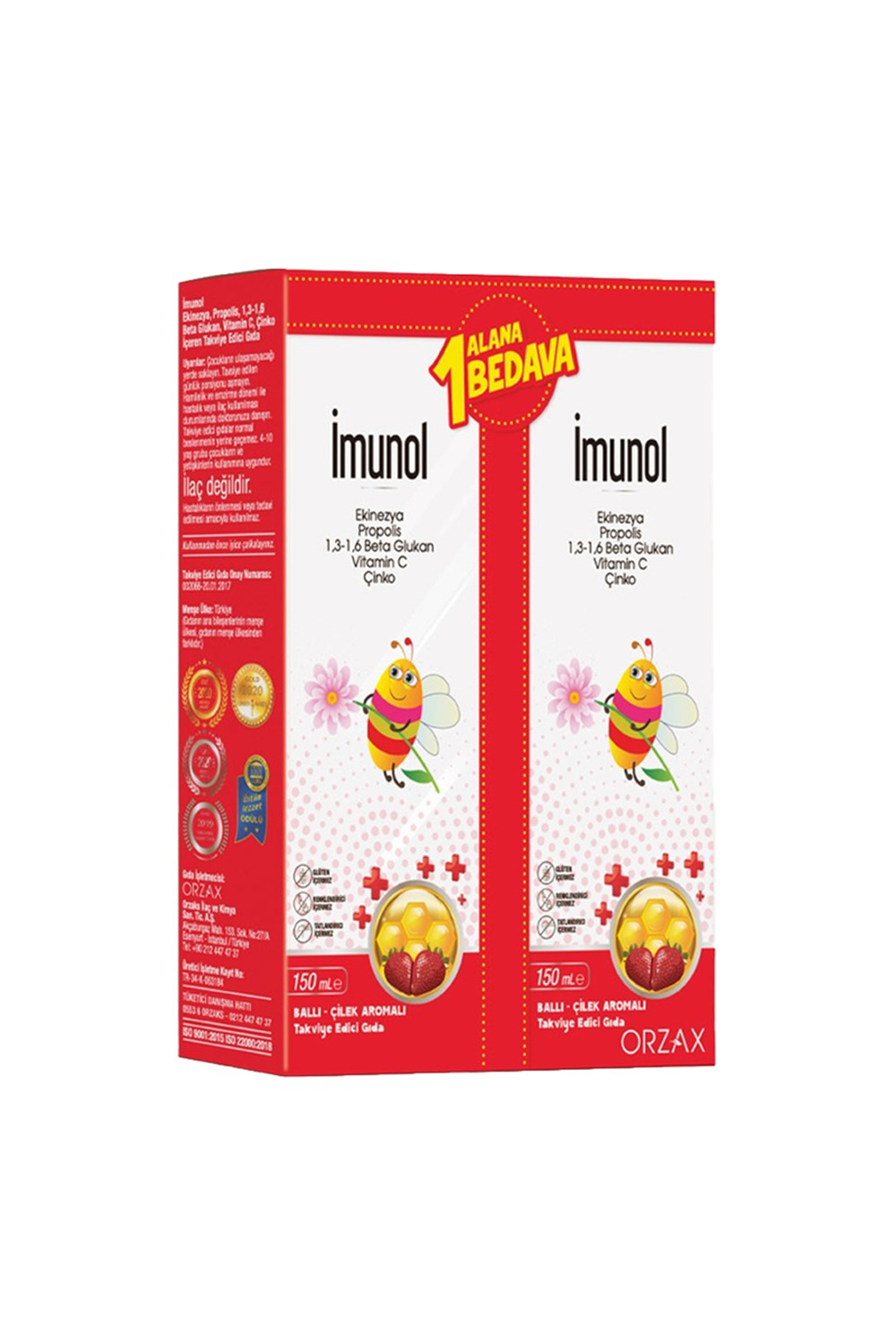 İmunol Şurup 150 ml 1 Alana 1 Bedava