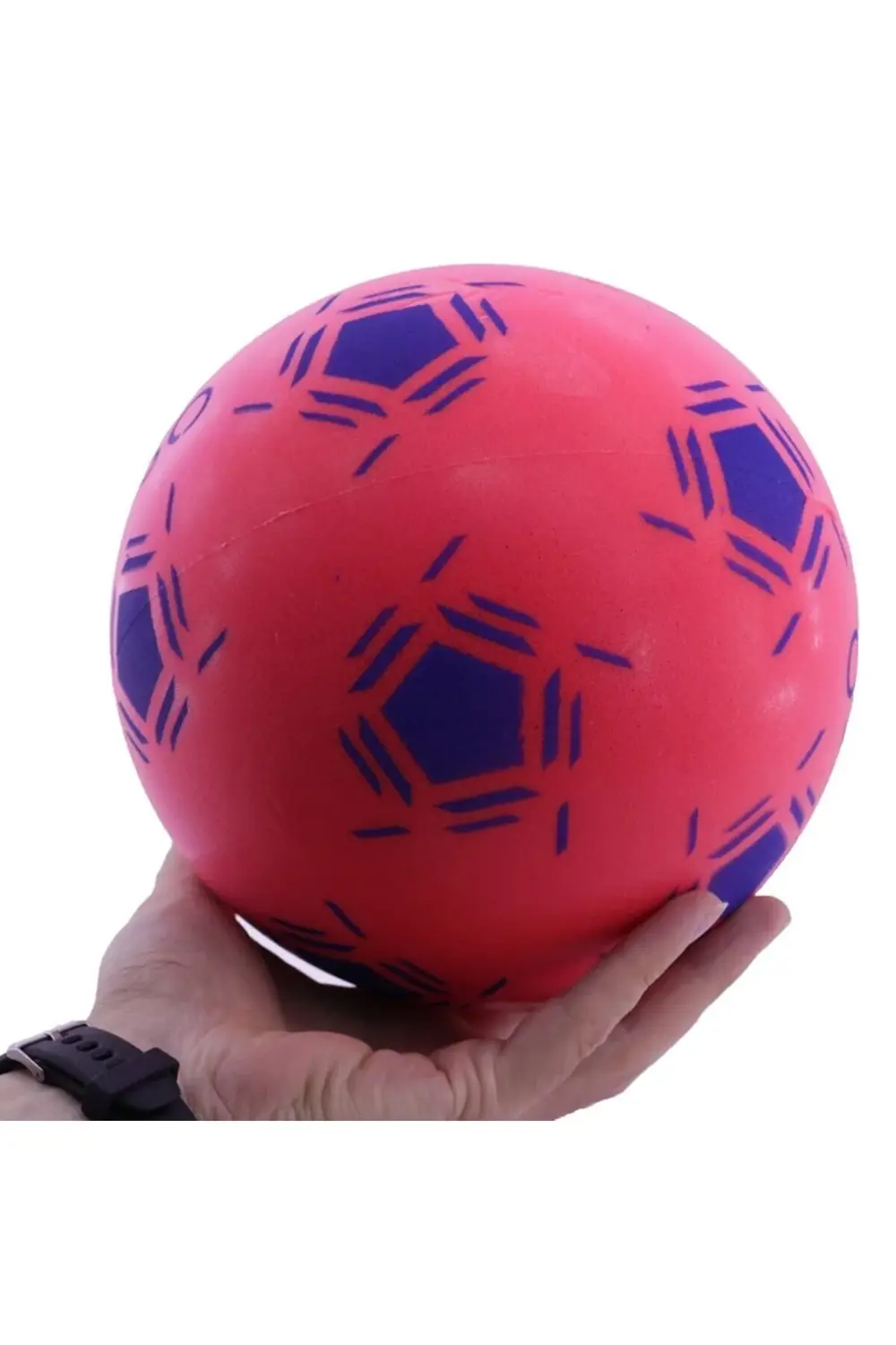 Imviso Sünger Futbol Topu Ses Yapmayan Evde Oynanan Top Kırmızı 3