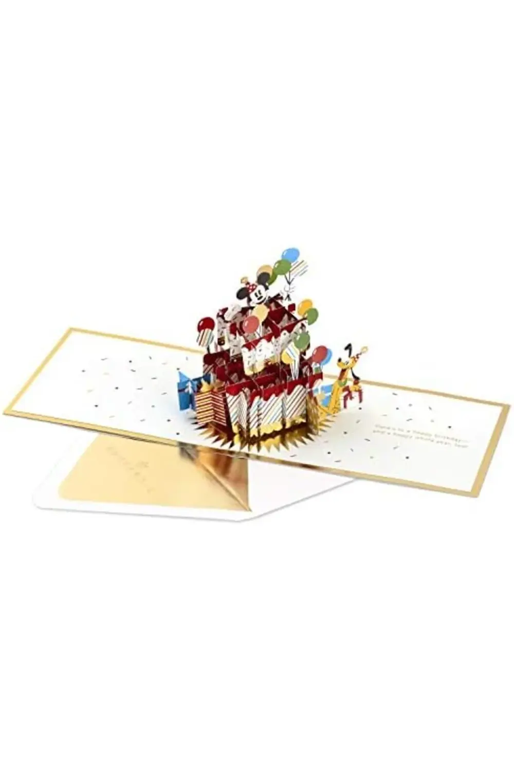 İmza Kağıt Wonder Pop Up Doğum Günü Kartı (Mouse ve Arkadaşları)