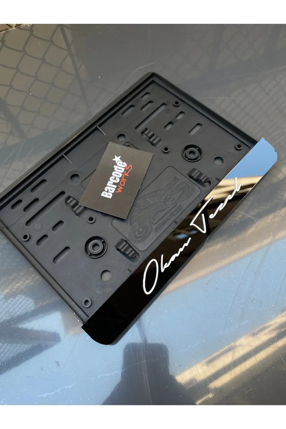 İmzalı Motorsiklet Plakalık Takmatik Model