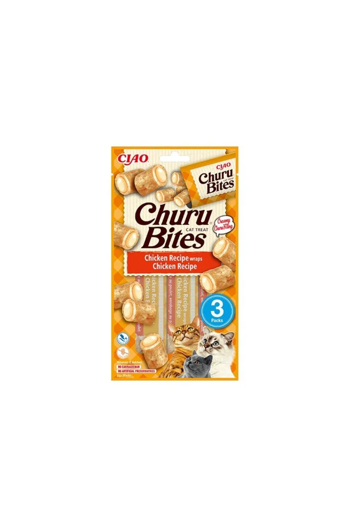 Inaba Ciao Churu Bites Tavuk Sargılı Kedi Ödül Maması 3 x 10 Gr