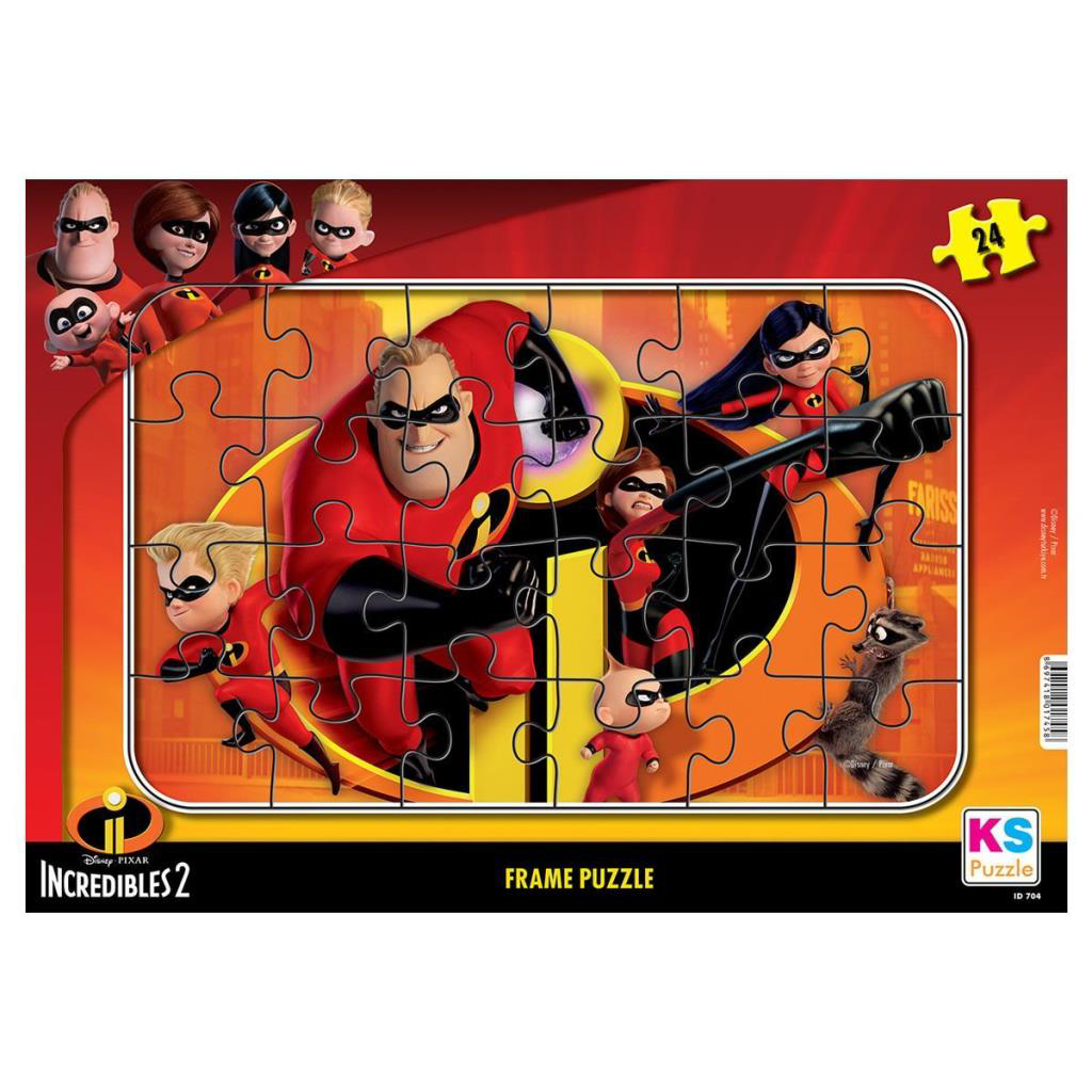 INC 704 Incredibles 2 Frame Puzzle 24 Parça INC 704 Incredibles 2 Frame Puzzle 24 Parça