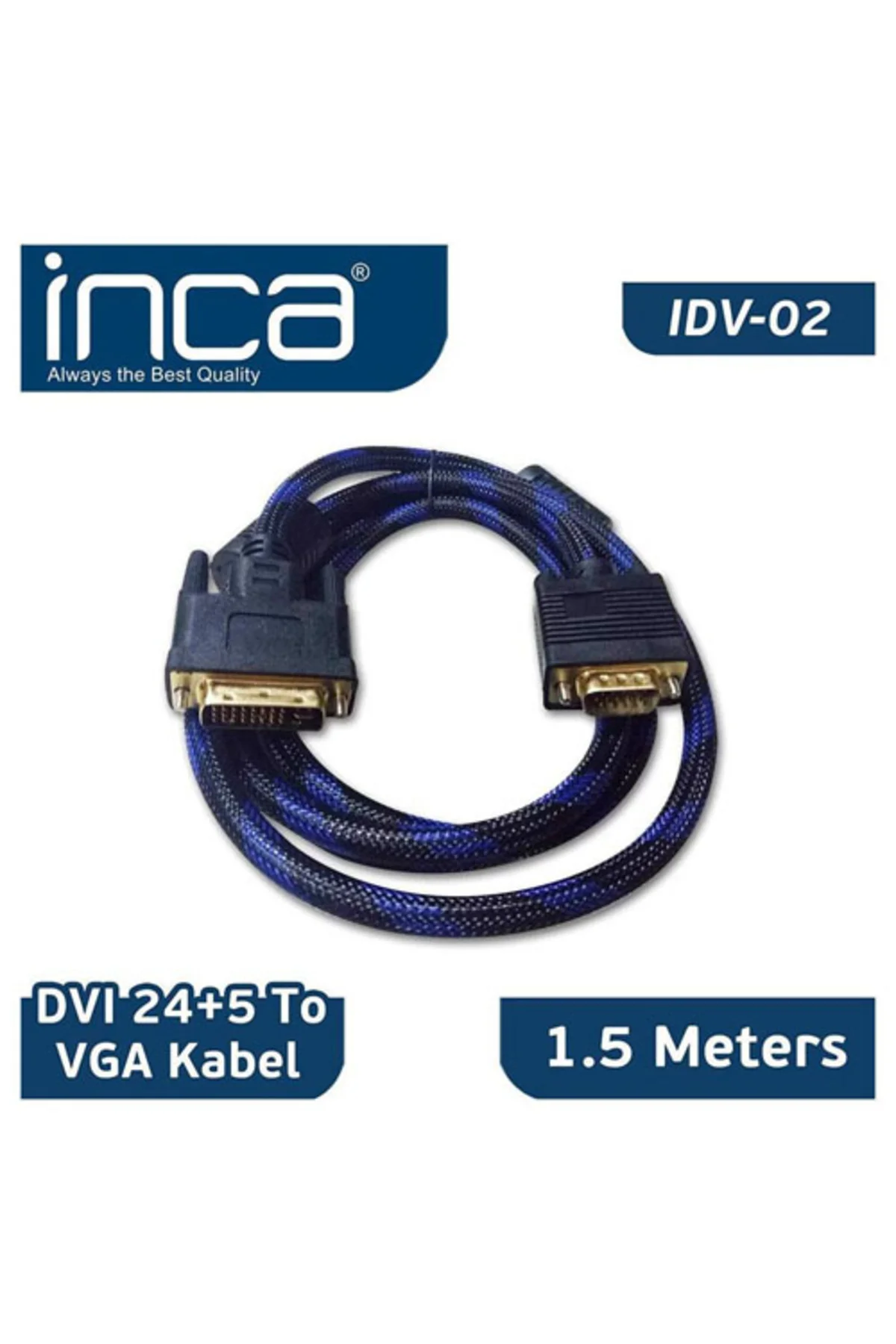 INCA IDV-02 DVI 24+5 TO VGA ÇEVIRICI KABLO