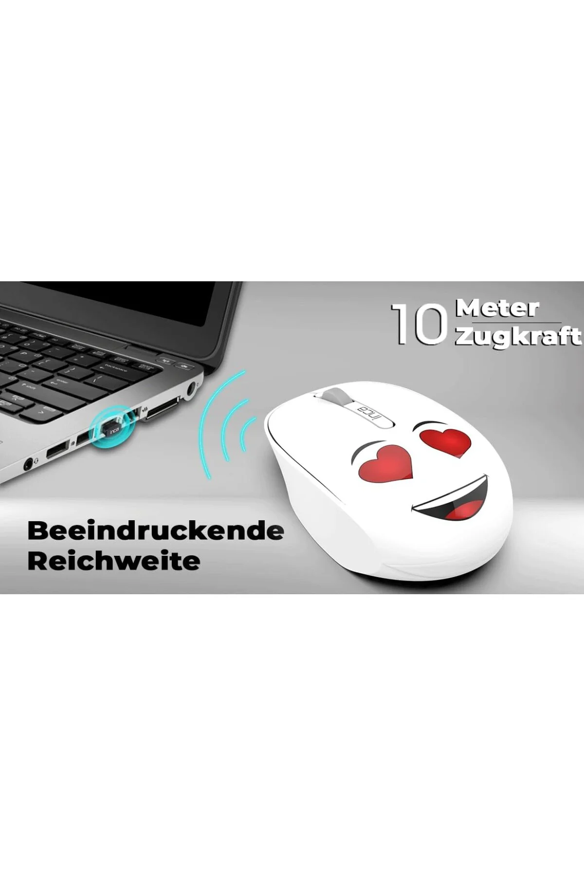 Inca Weeny IWM-245RB Desing 3D Wireless Mouse Beyaz 1200 DPI Opti