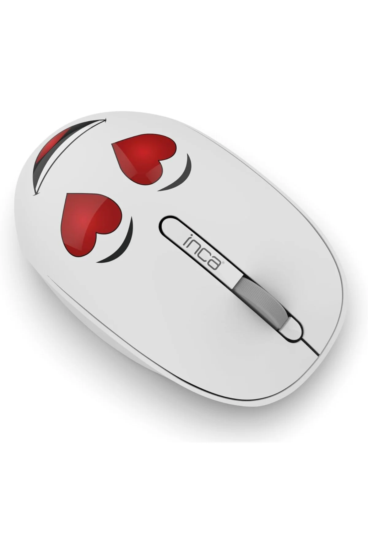 INCA WENNY IWM-245BT DESİNG 3D WİRELESS MOUSE- BEYAZ, Sevimli Emo
