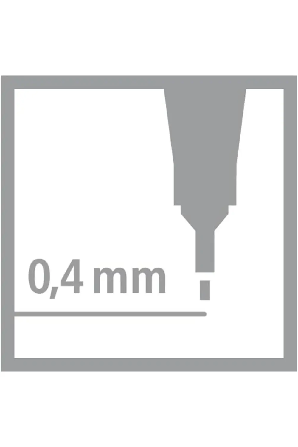 - İnce Keçe Uçlu Kalem - Point 88 - Koyu Gri