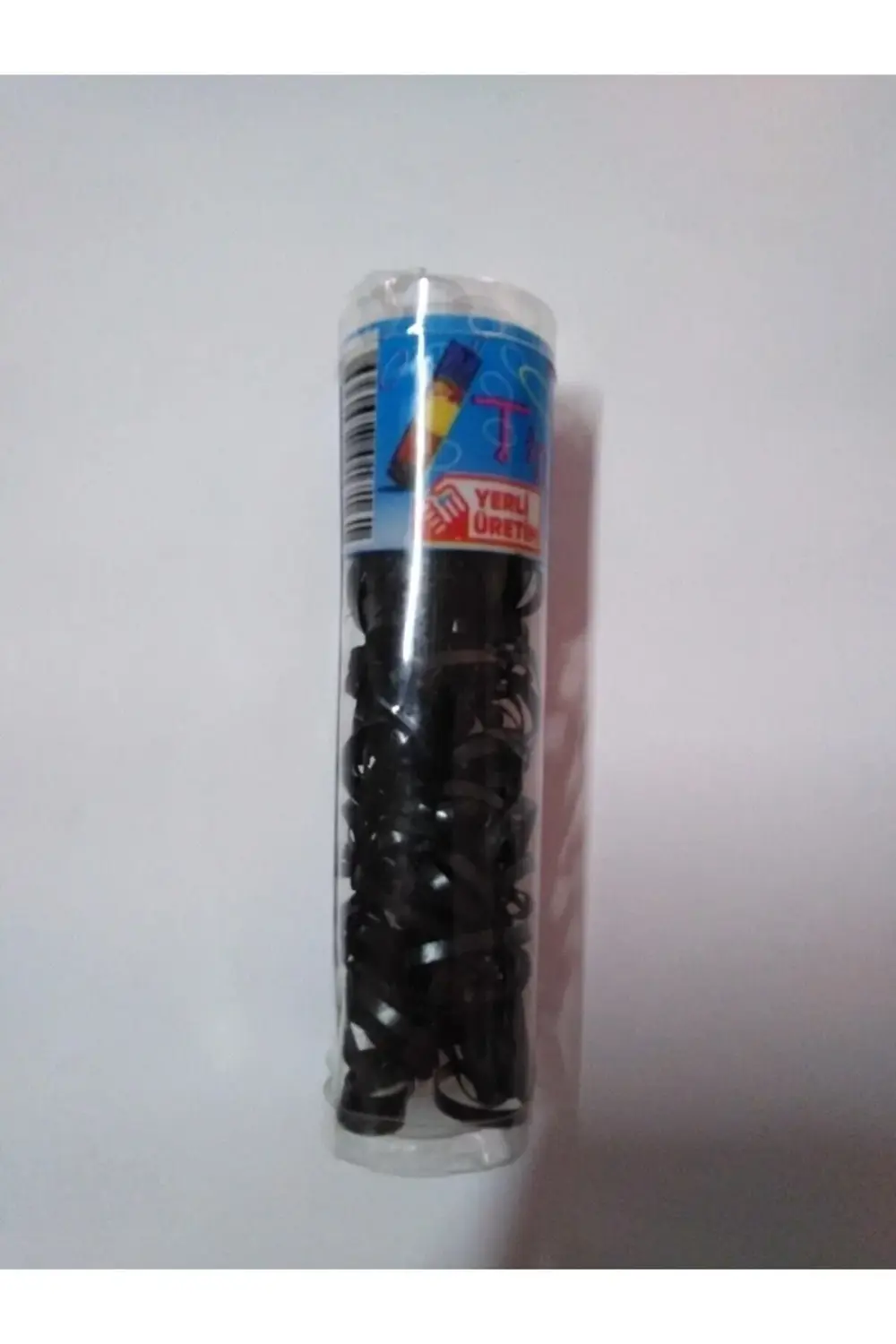 Ince Lastik Toka Cimcime Siyah