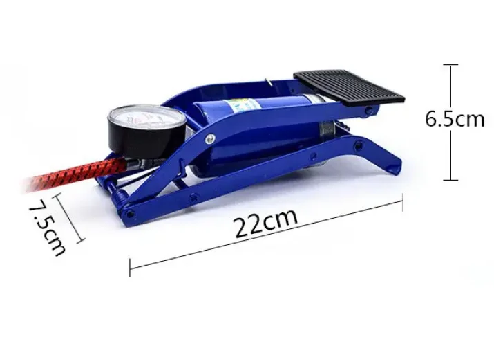 İnce Piston Araç Lastik Şişirme Göstergeli Ayak Pompası İnce Piston Araç Lastik Şişirme Göstergeli Ayak Pompası