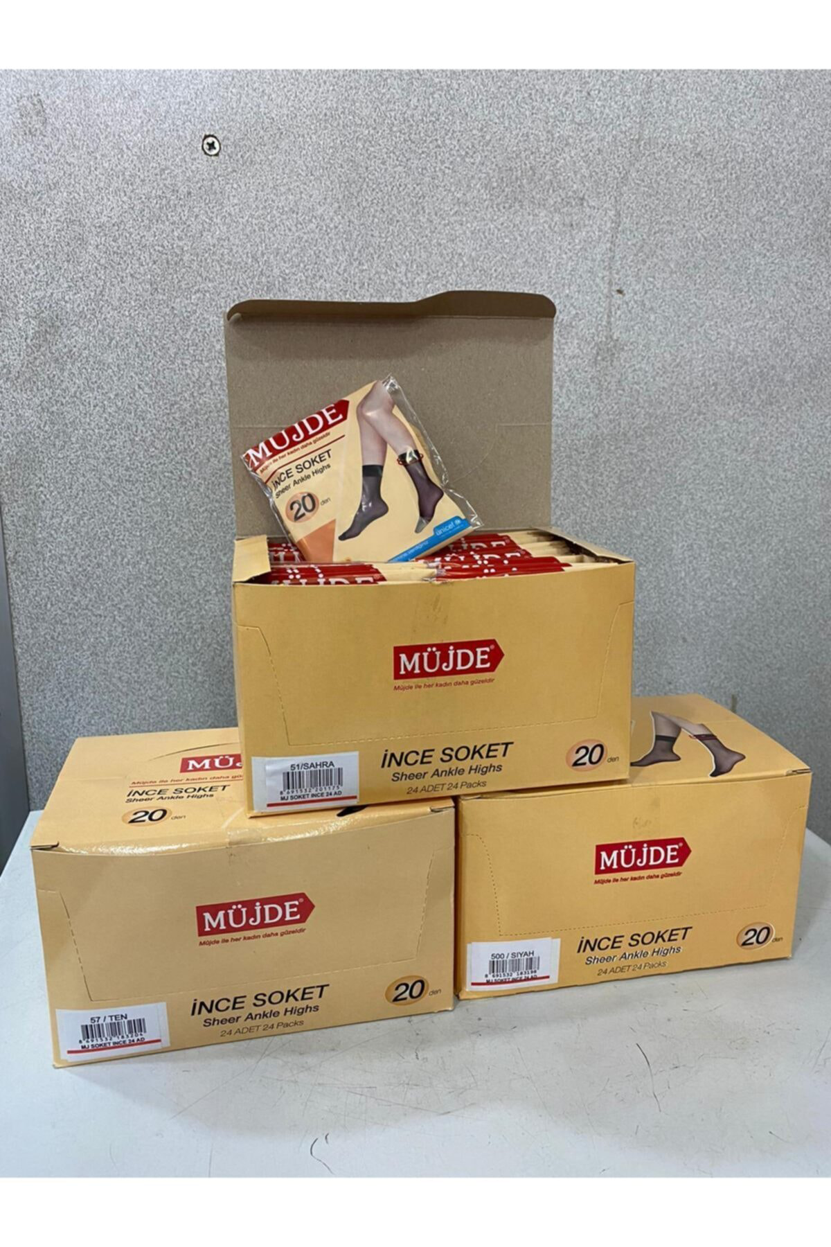 Ince Soket Çorap 24'lü