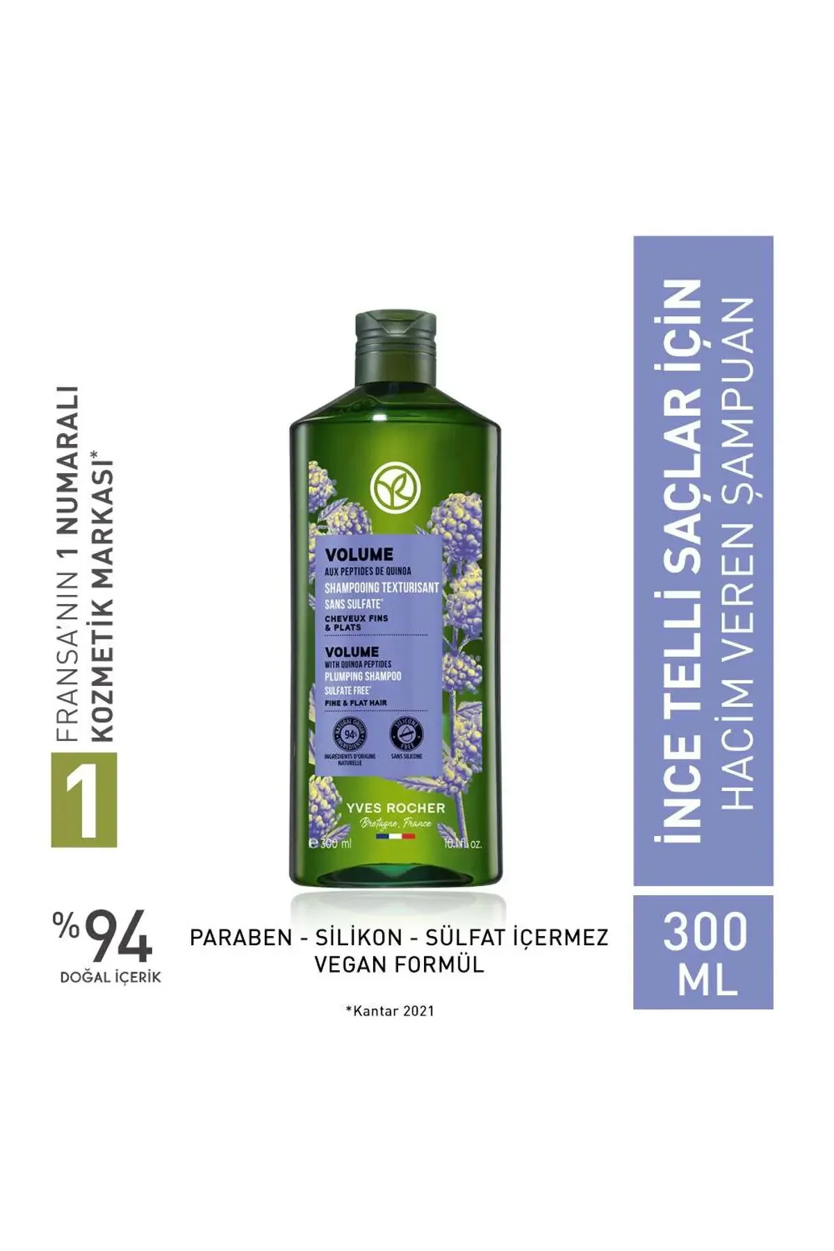 İnce Telli Saçlar İçin (Volume) Hacim Veren Şampuan - Silikonsuz 