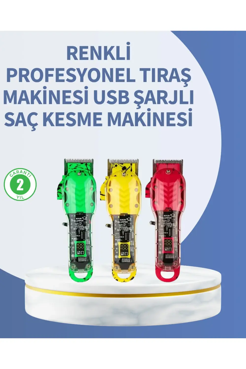 İnce ve Kalın Telli Saçlara Uygun Isı Ayarlı Düzleştirici Tarak