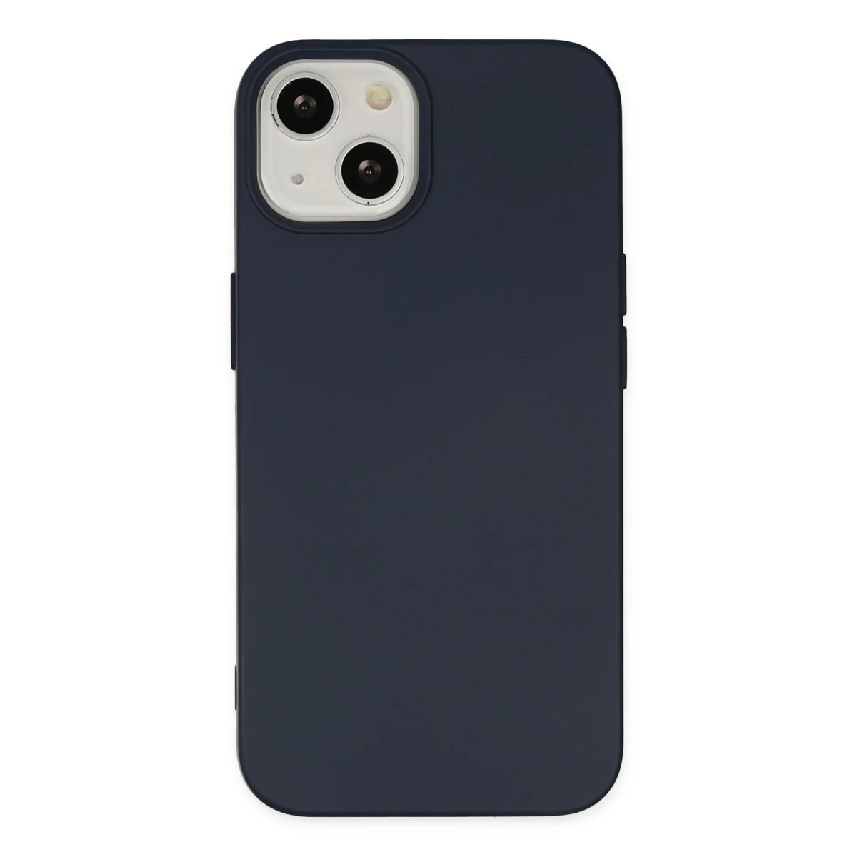 İnce ve Şık iPhone 14 Plus Nano Silikon Kılıf - Kadife İçi Lacivert