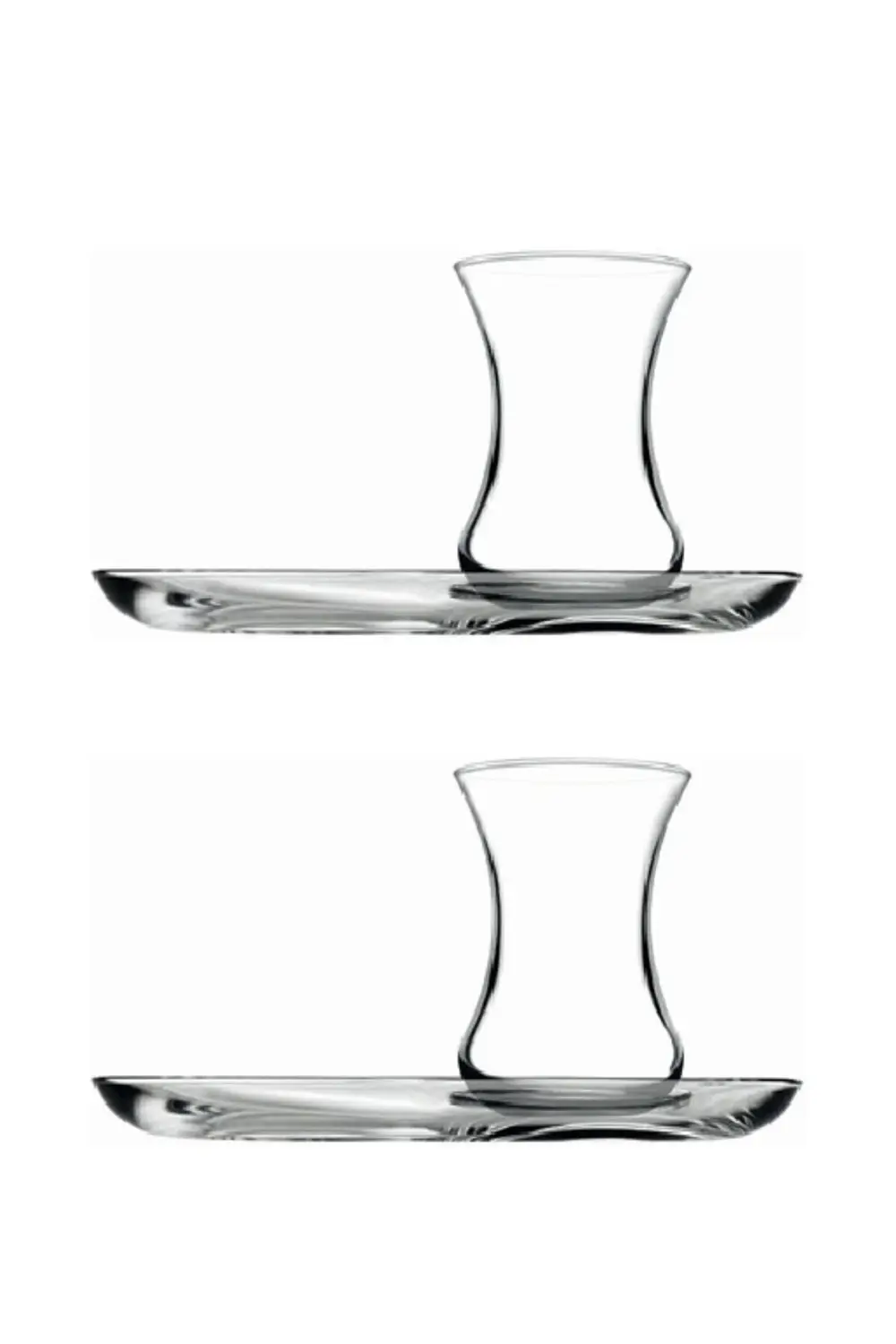 İncebelli Çay Seti 4 Parça (2 Bardak & 2 Tabak)