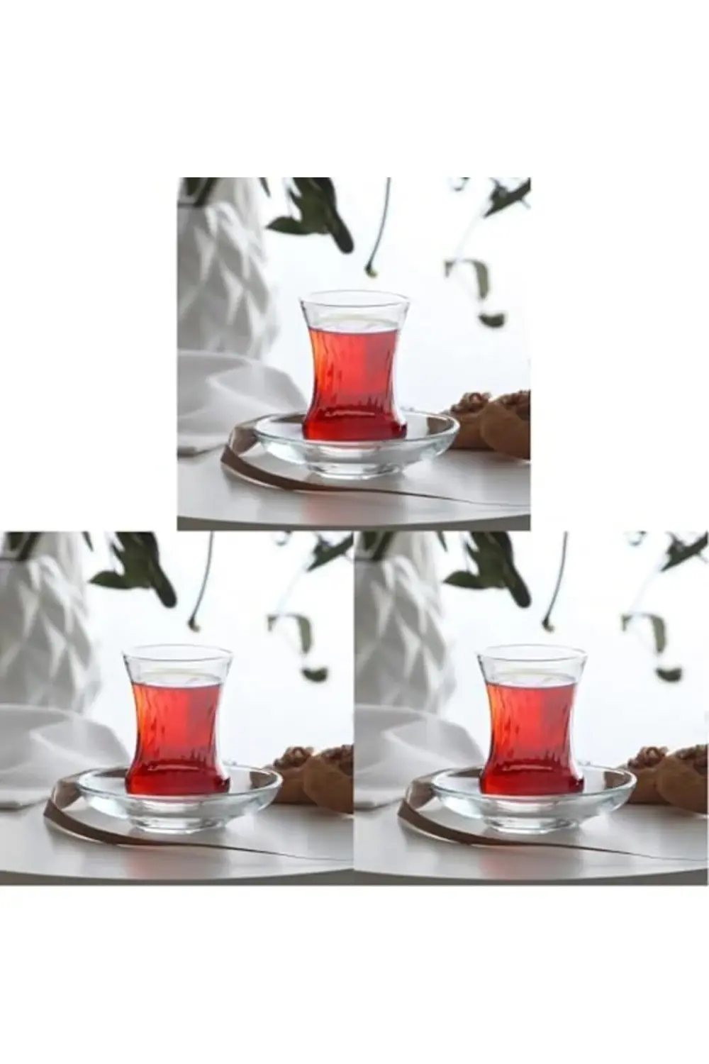 İnci 6'lı Çay Bardağı 3lü paket 395519