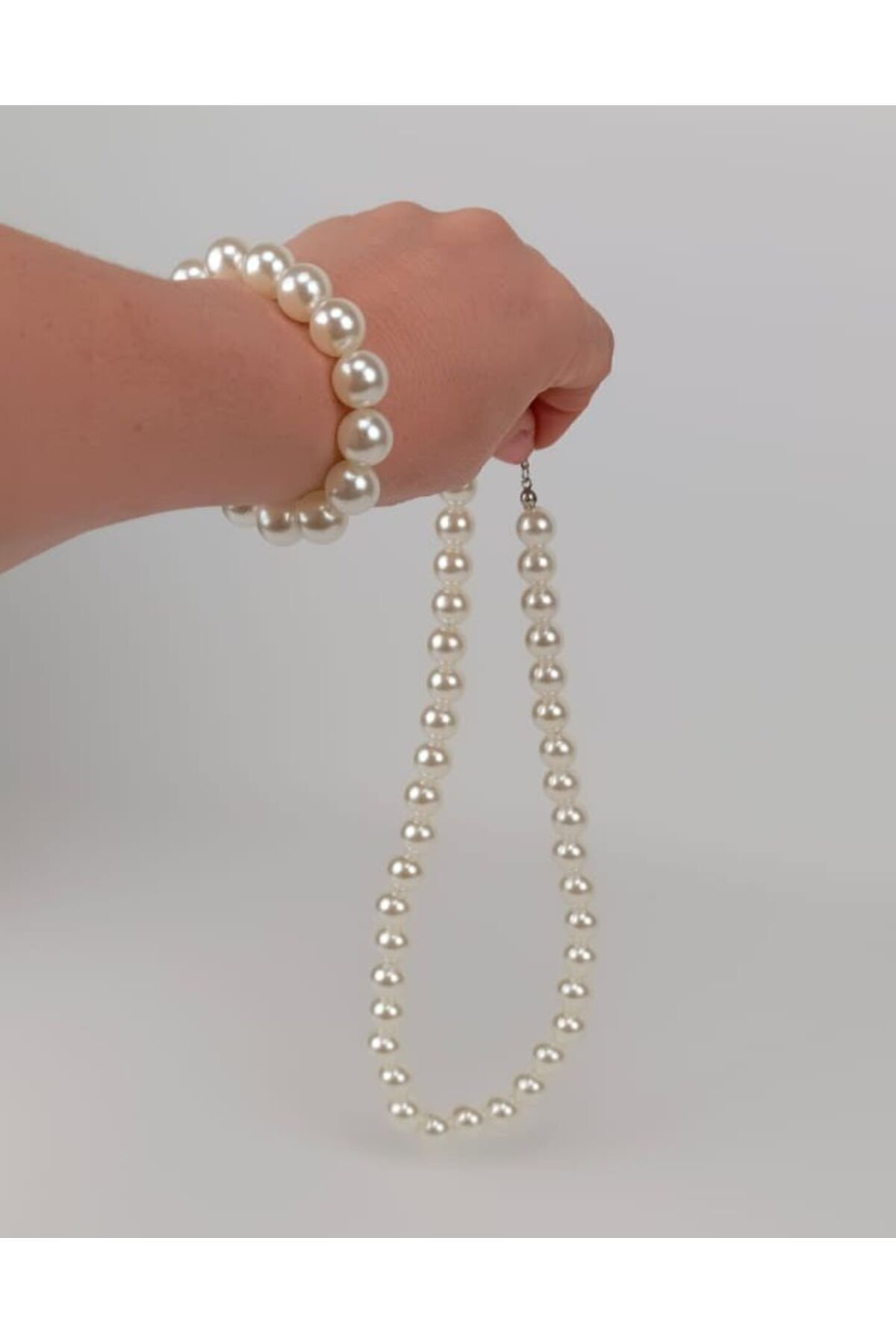 İNCİ GÖRÜNÜMLÜ BONCUK KOLYE