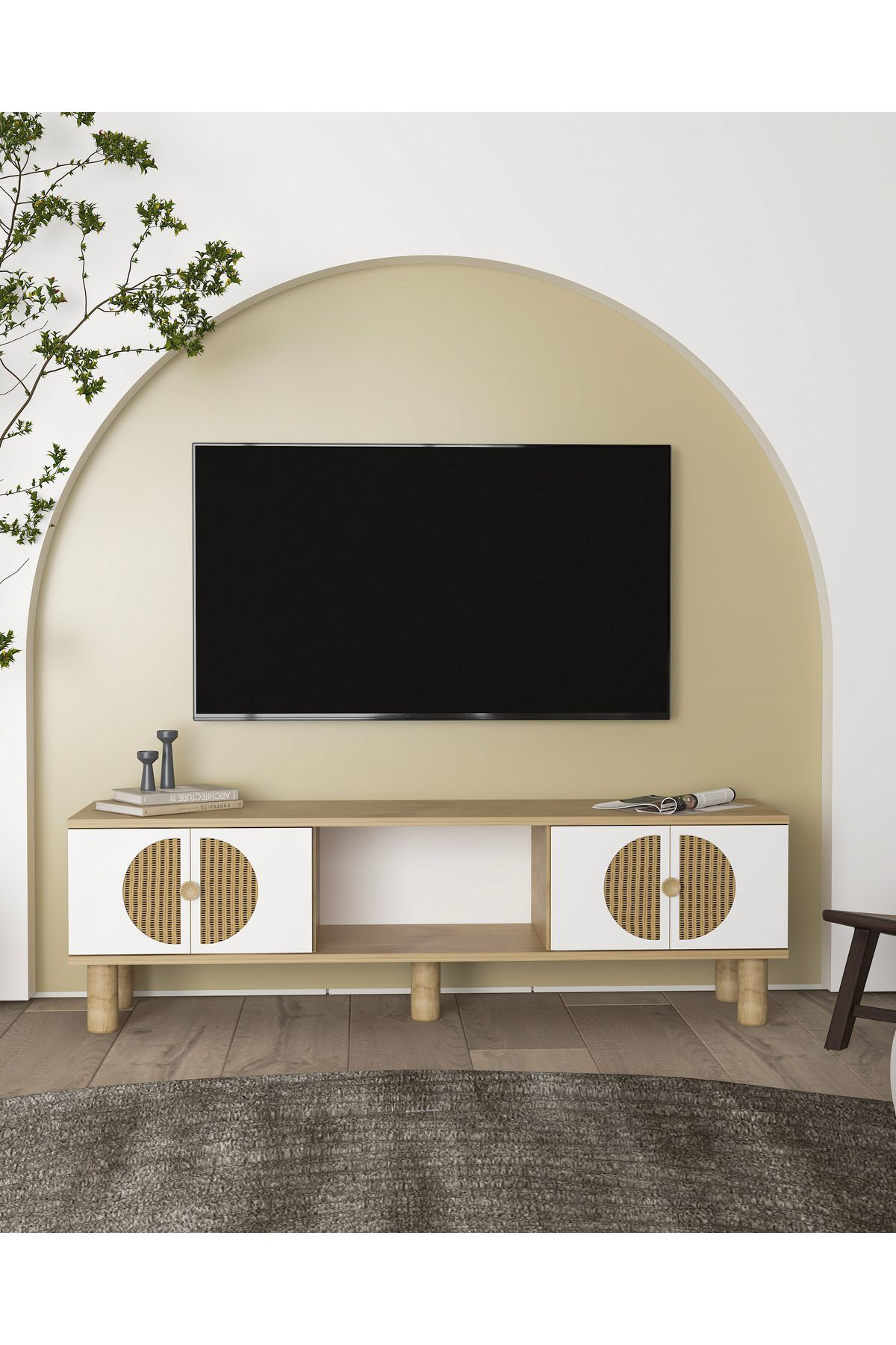 İNCİCT TV SEHPASI SAFİR MEŞE HAZERAN