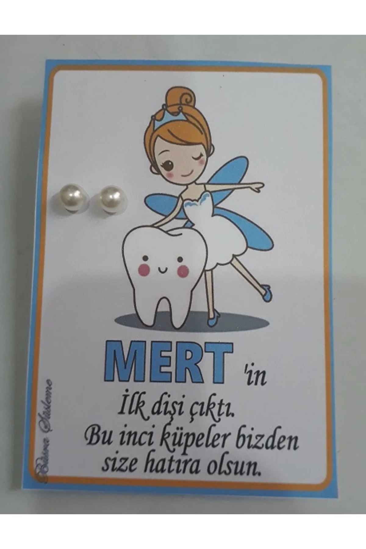 Incili Küpe Peri Kızlı Diş Buğdayı Hediyeliği 25 Li Erkek