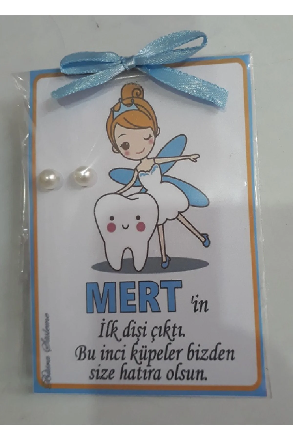 Incili Küpe Peri Kızlı Diş Buğdayı Hediyeliği 25 Li Erkek