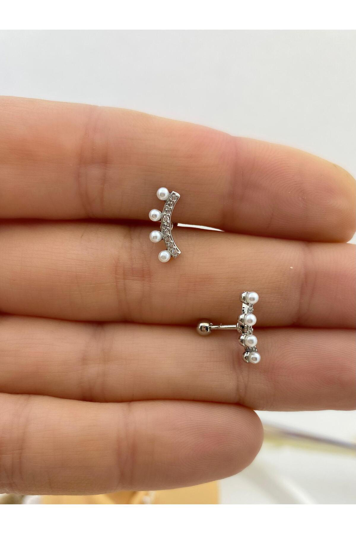 incili zirkon taşlı kıkırdak helix tragus lobe conch uyumlu pierc