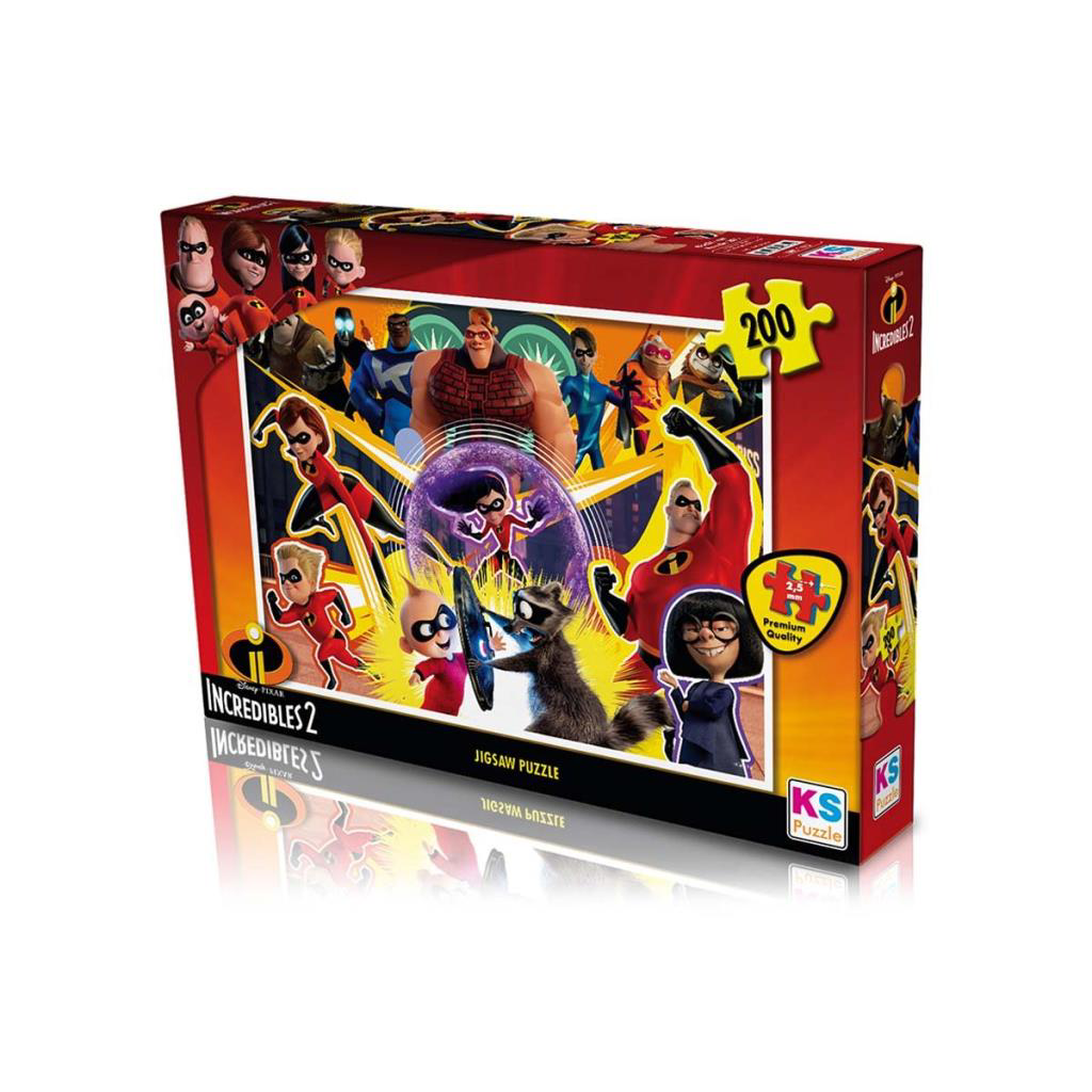 Incredibles 2 Puzzle 200 Parça