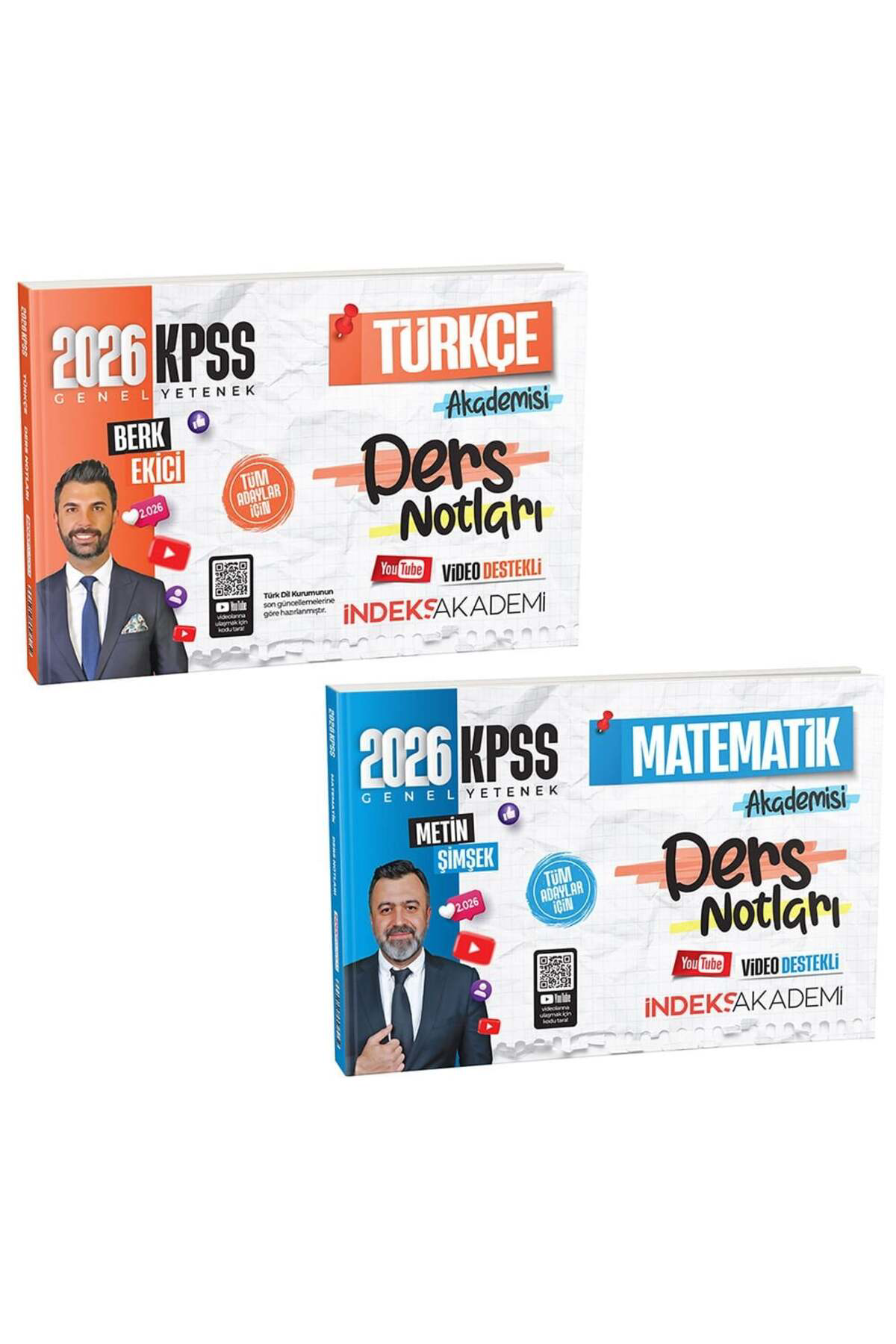 İndeks 2026 Bas. KPSS Türkçe + Matematik Akademisi Video Ders Not