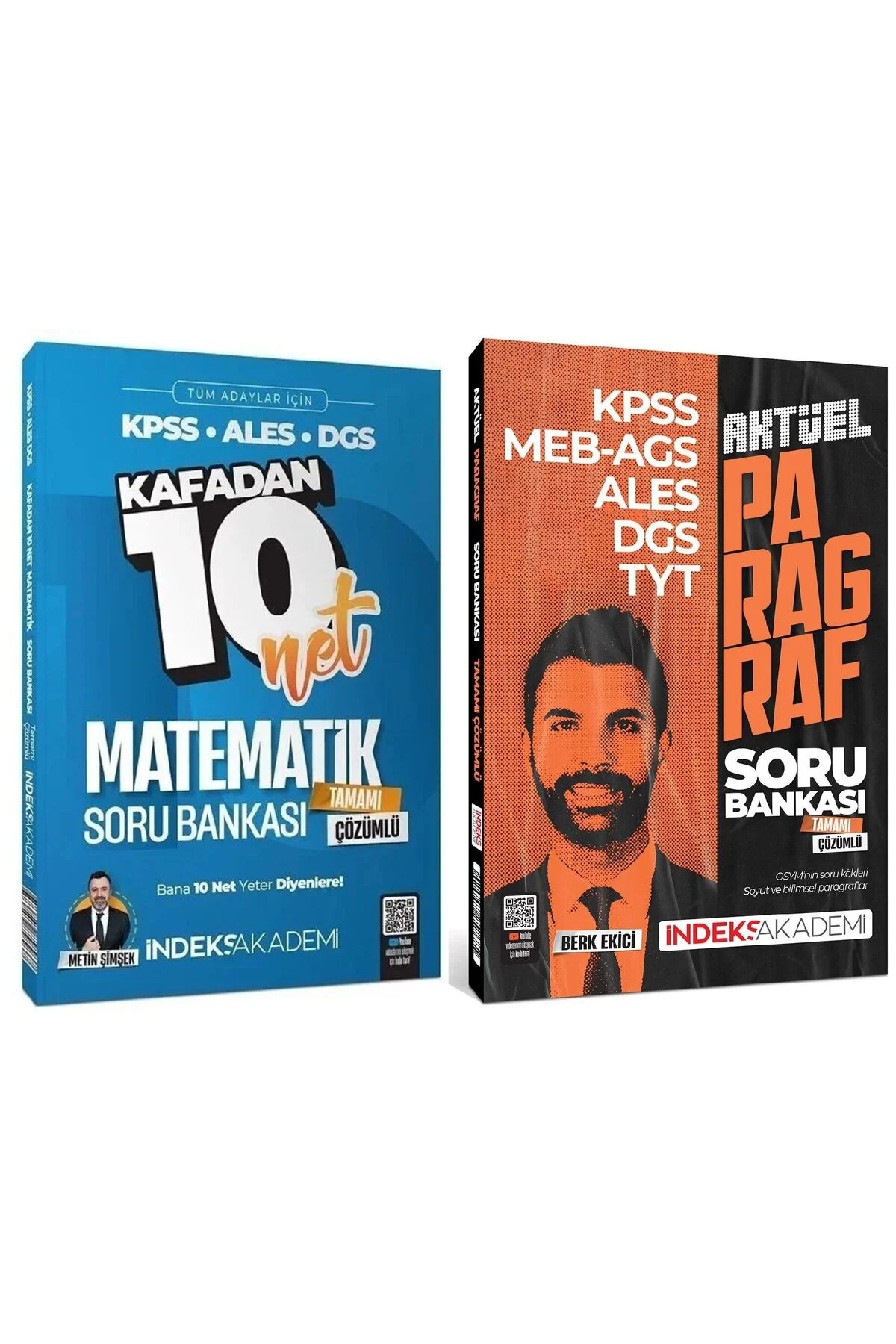 İndeks 2026 KPSS ALES DGS Matematik + Paragraf Soru Bankası 2 li 