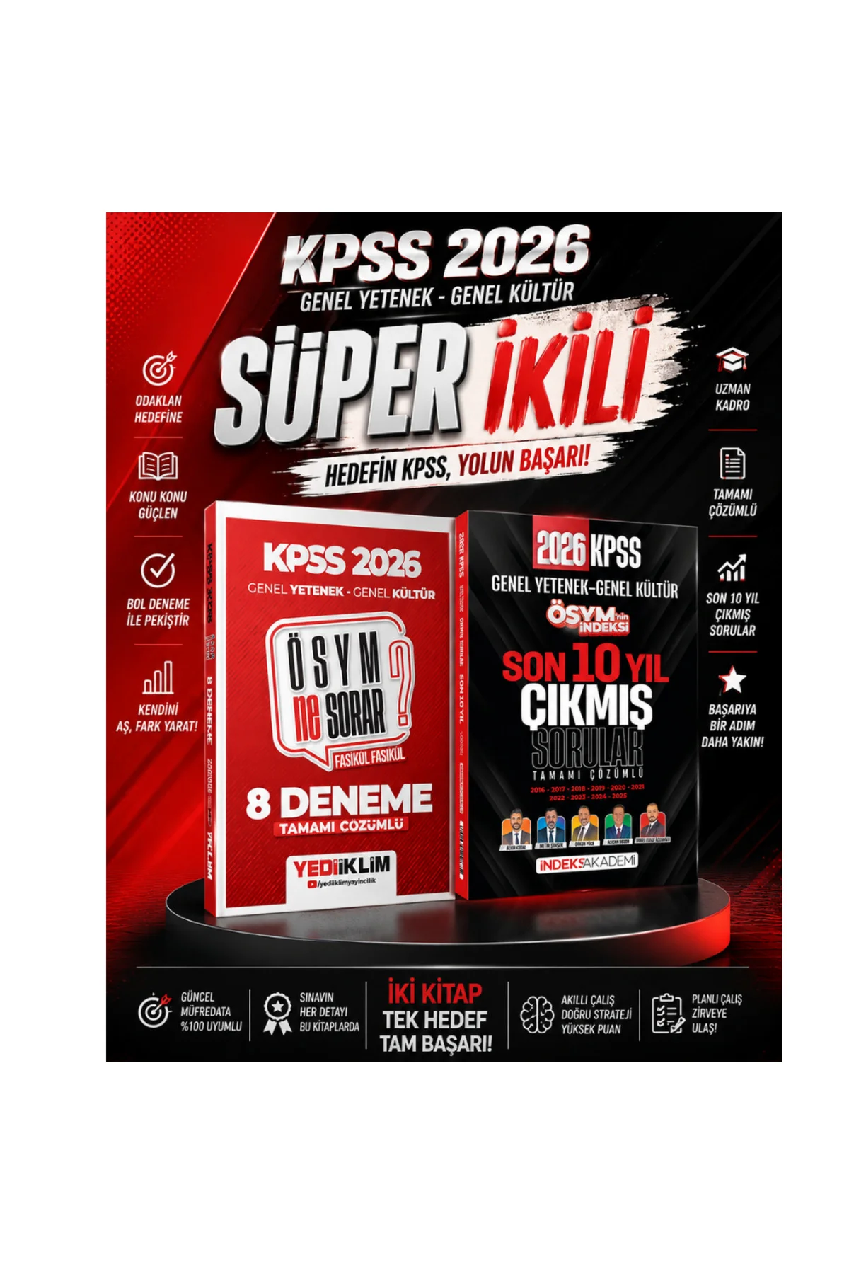 İndeks 2026 KPSS Çıkmış Sorular Son 10 Yıl & Yediiklim KPSS Genel