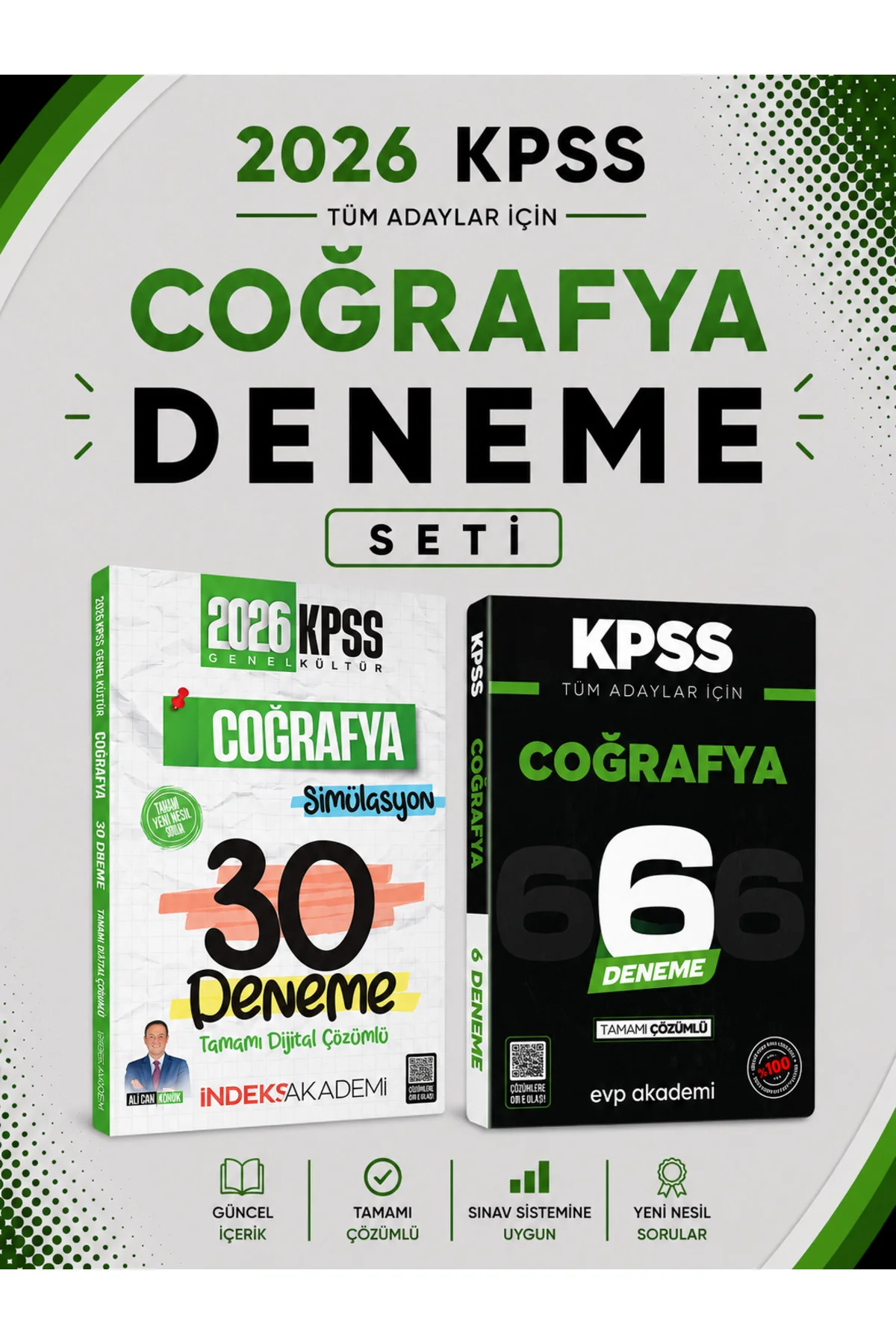 İndeks 2026 KPSS Coğrafya 30 Deneme & KPSS Coğrafya 6 Deneme Seti