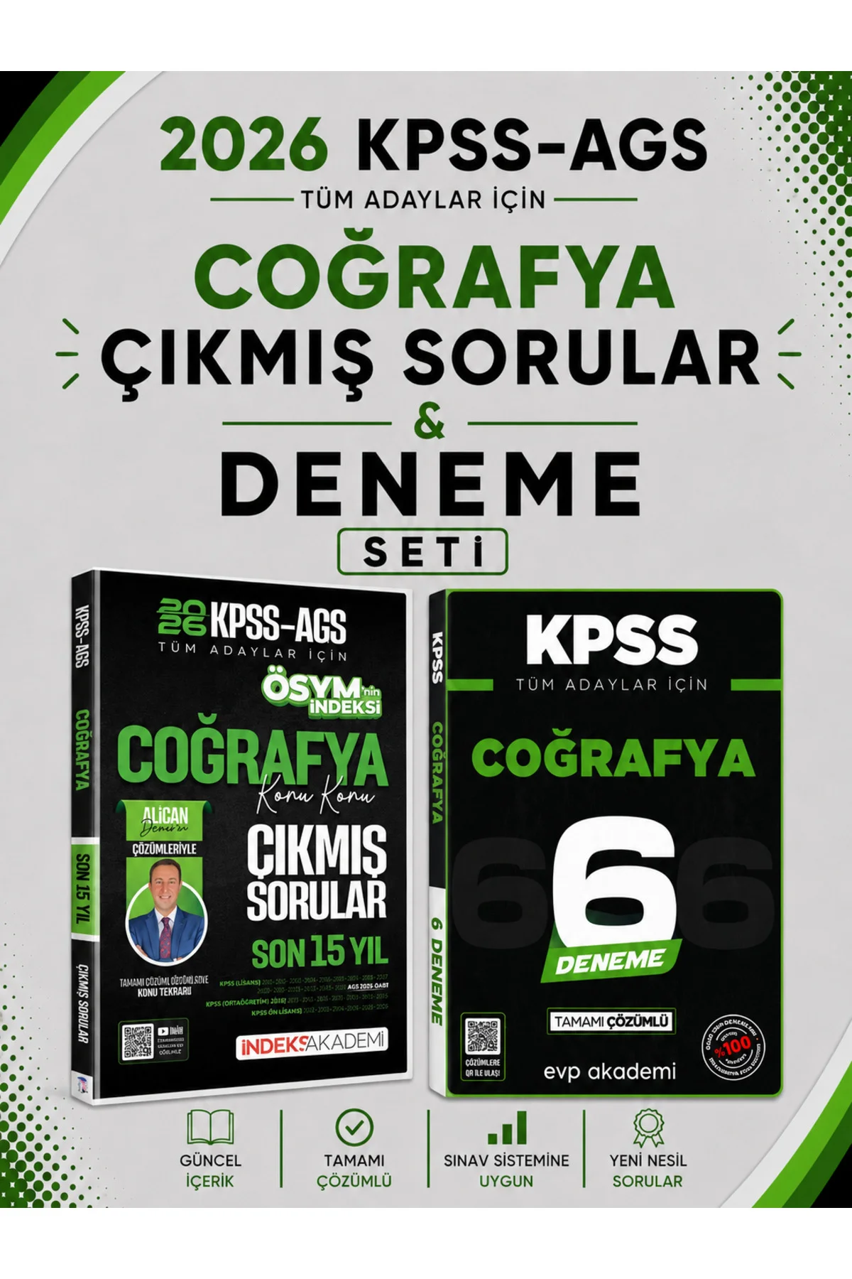 İndeks 2026 KPSS Coğrafya Çıkmış Sorular & KPSS Coğrafya 6 Deneme Seti