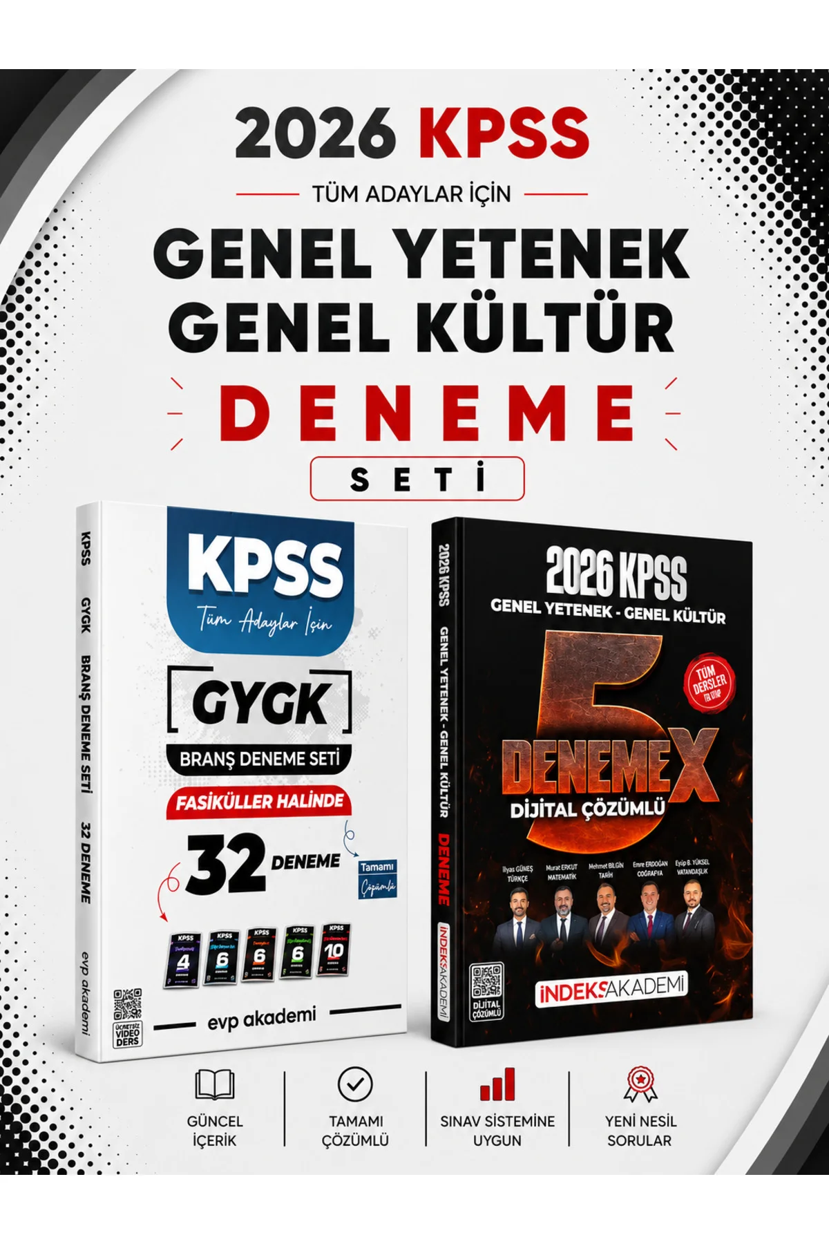 İndeks 2026 KPSS GKGY 5 DenemeX & KPSS Tüm Dersler 32 Deneme Seti